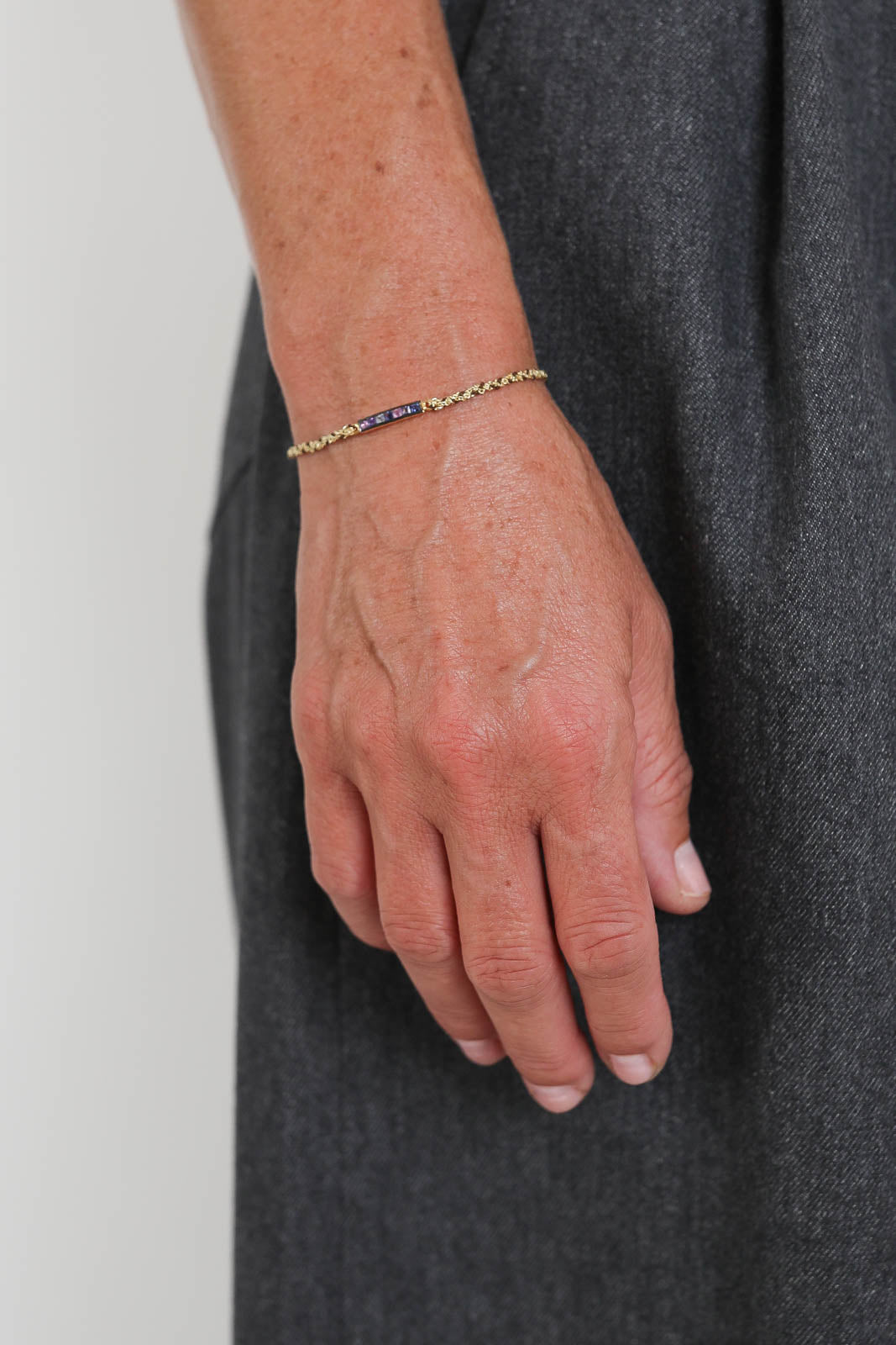 Marie Laure Chamorel, Armband aus Sterling Silver in Gold/Braun