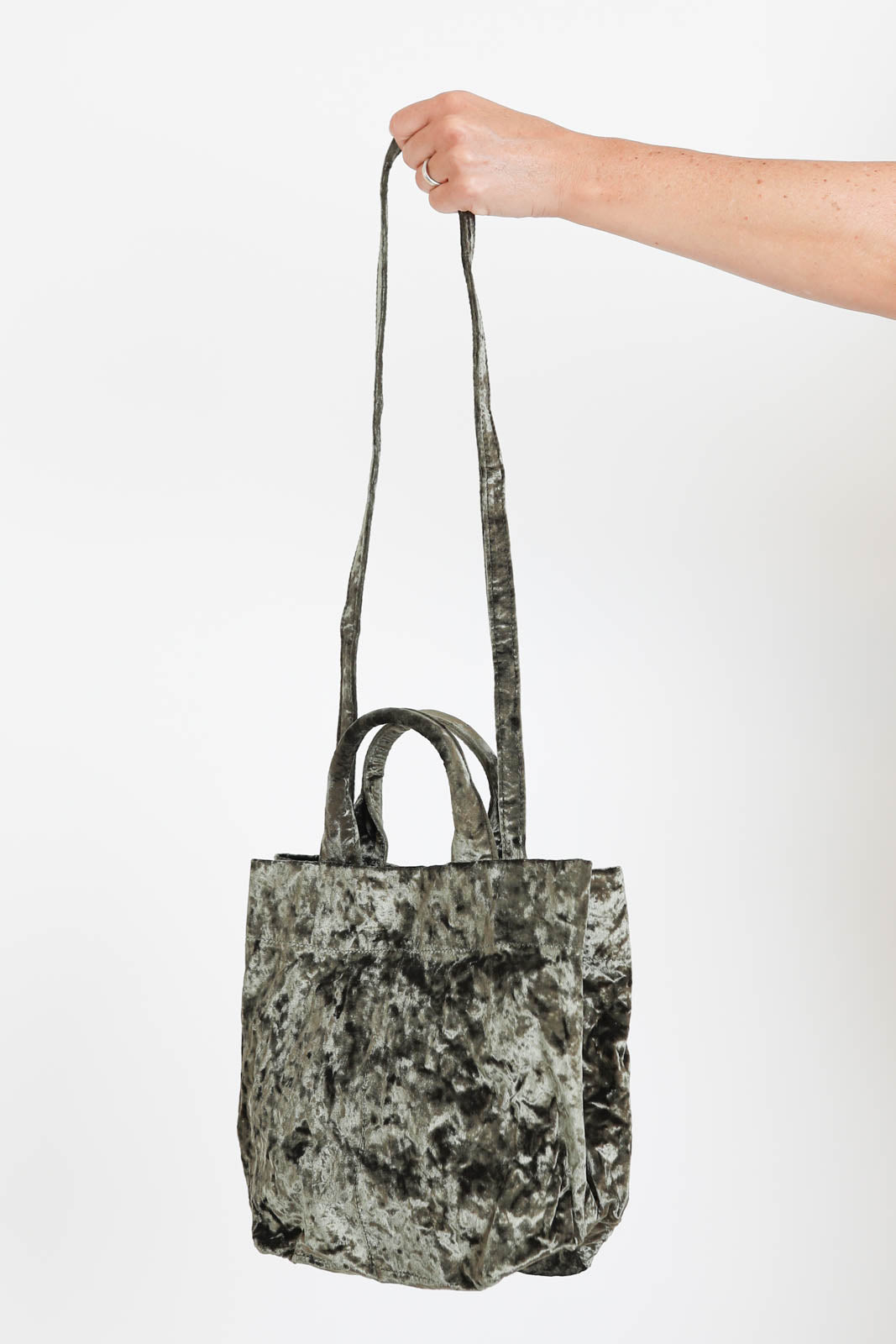 Zilla, " Bag " Velvet Dado in Khaki