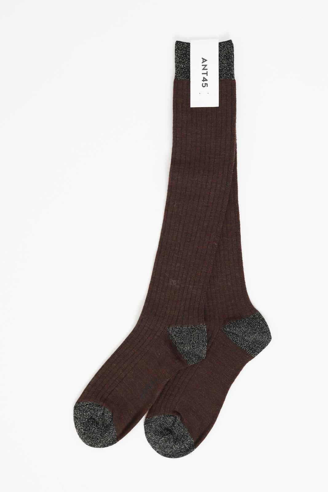 ANT45, Socken Berlino Long in Dark Brown 2