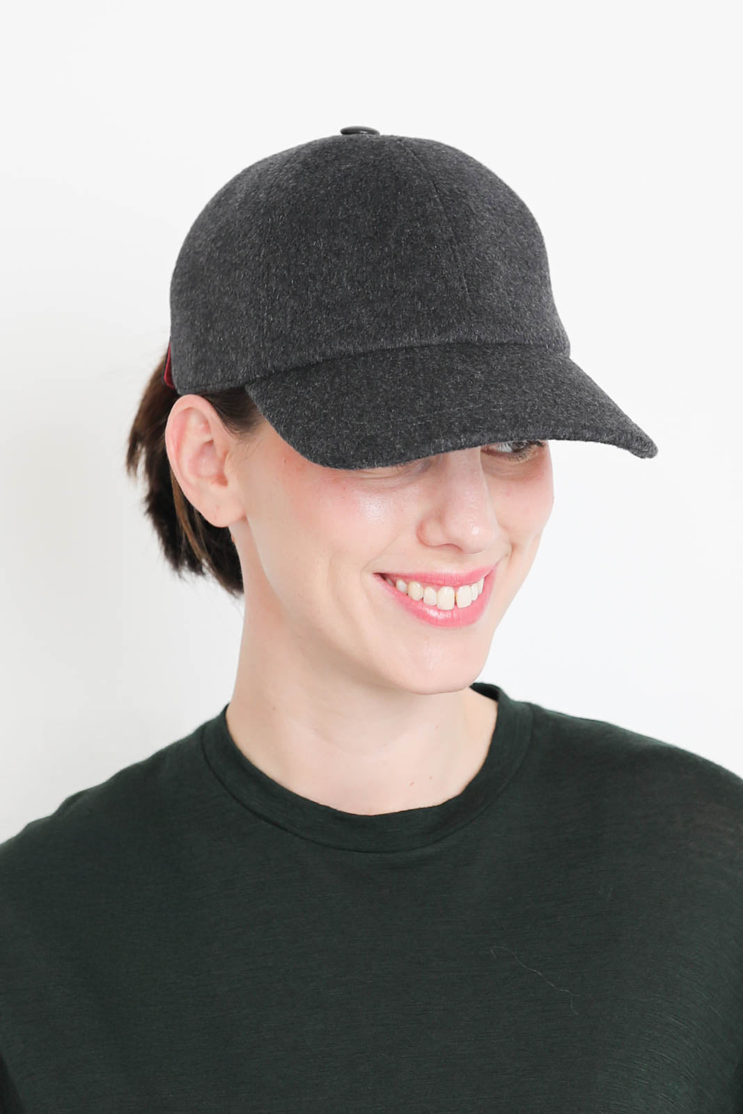 Baseball-Cap Kashmere in Grau