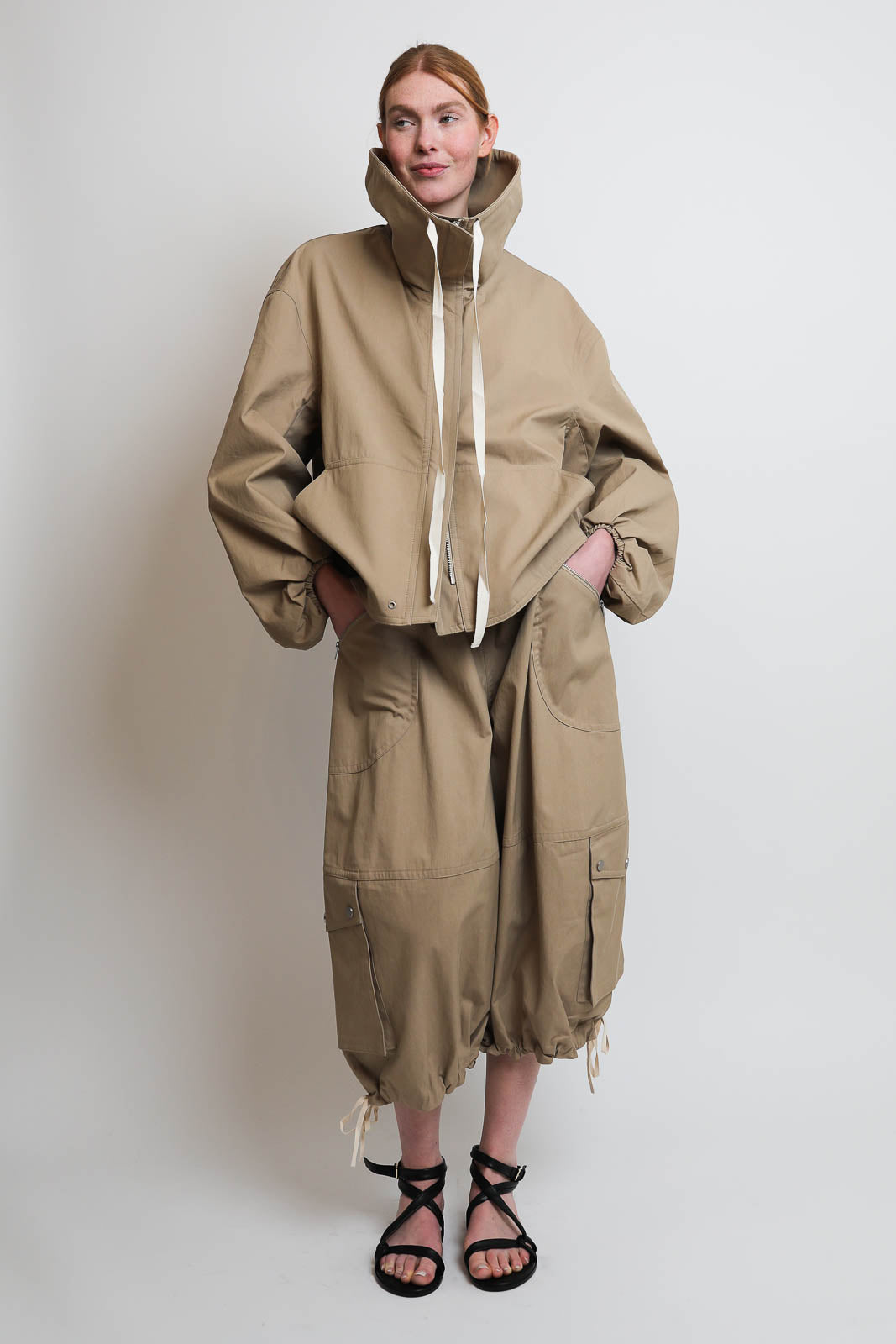 CO, Jacke Rolled Collar in Camel