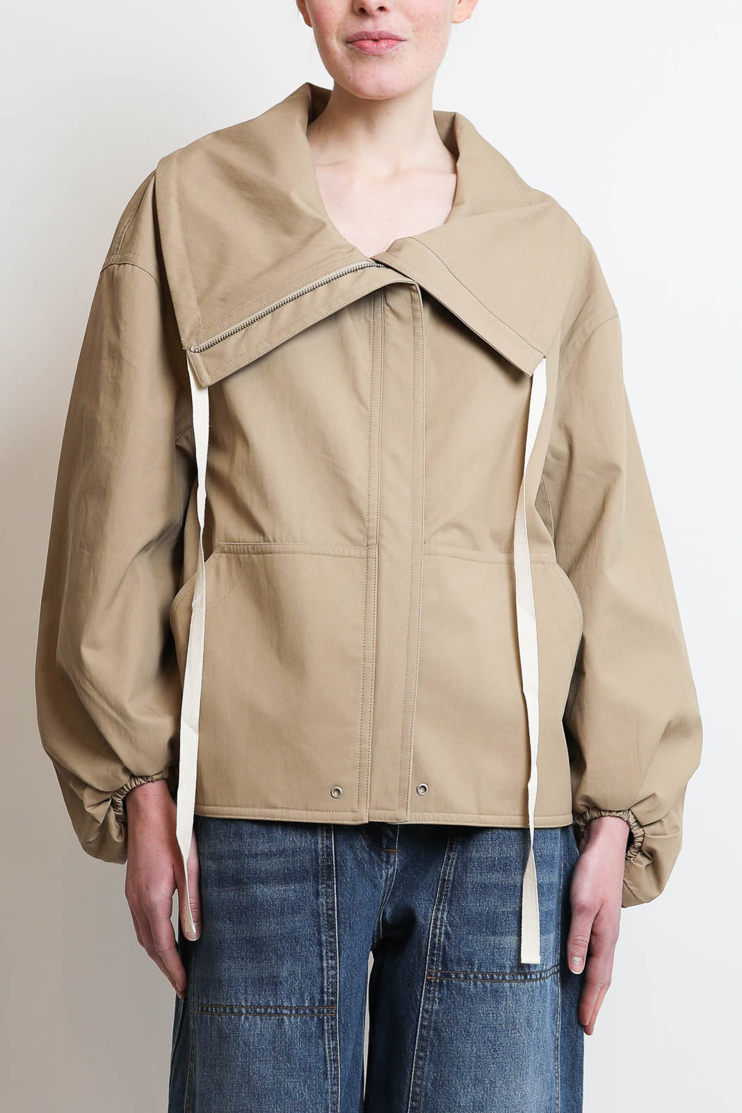CO, Jacke Rolled Collar in Camel