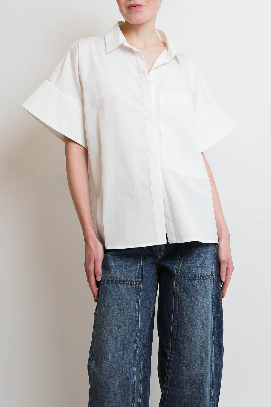 CO, Bluse Boxy in Weiss