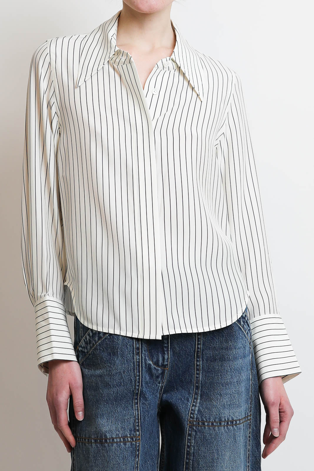 CO, Bluse Fitted Classic in Stripe