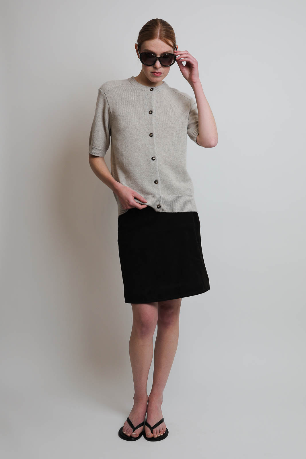 Loulou de Saison, Cardigan Jodi in Beige Melange