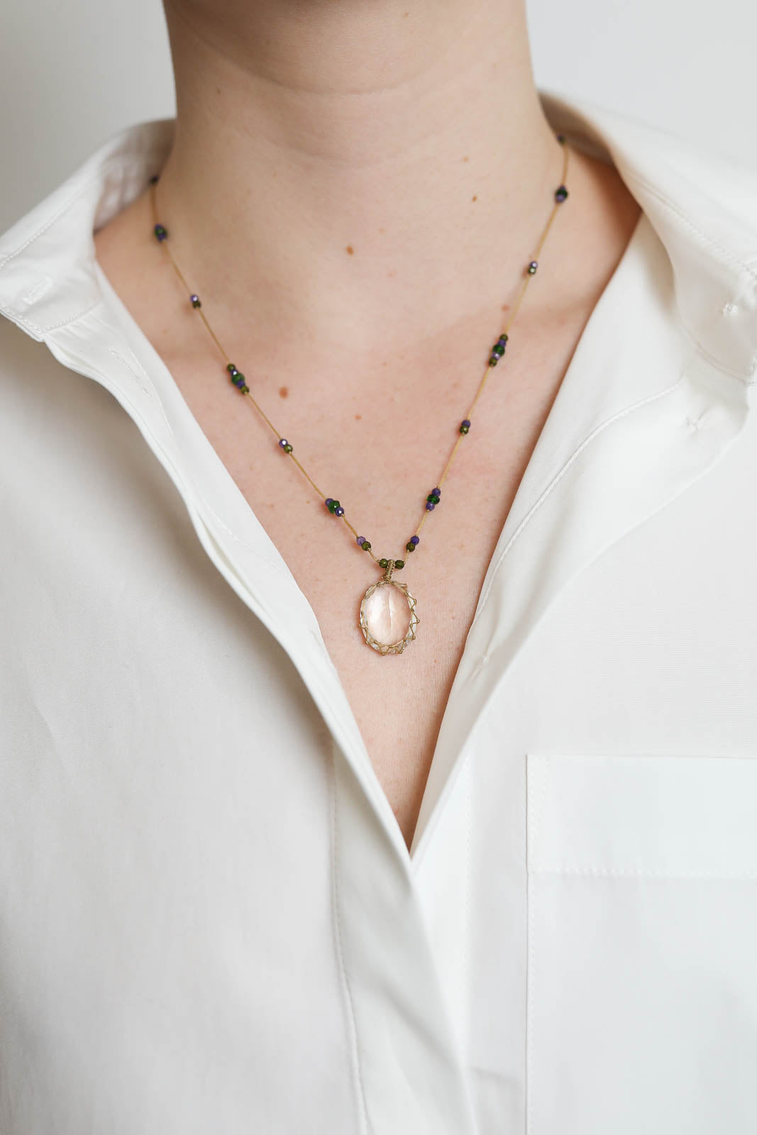 Sharing Bijoux, Halskette Tibet in Crystal Quartz