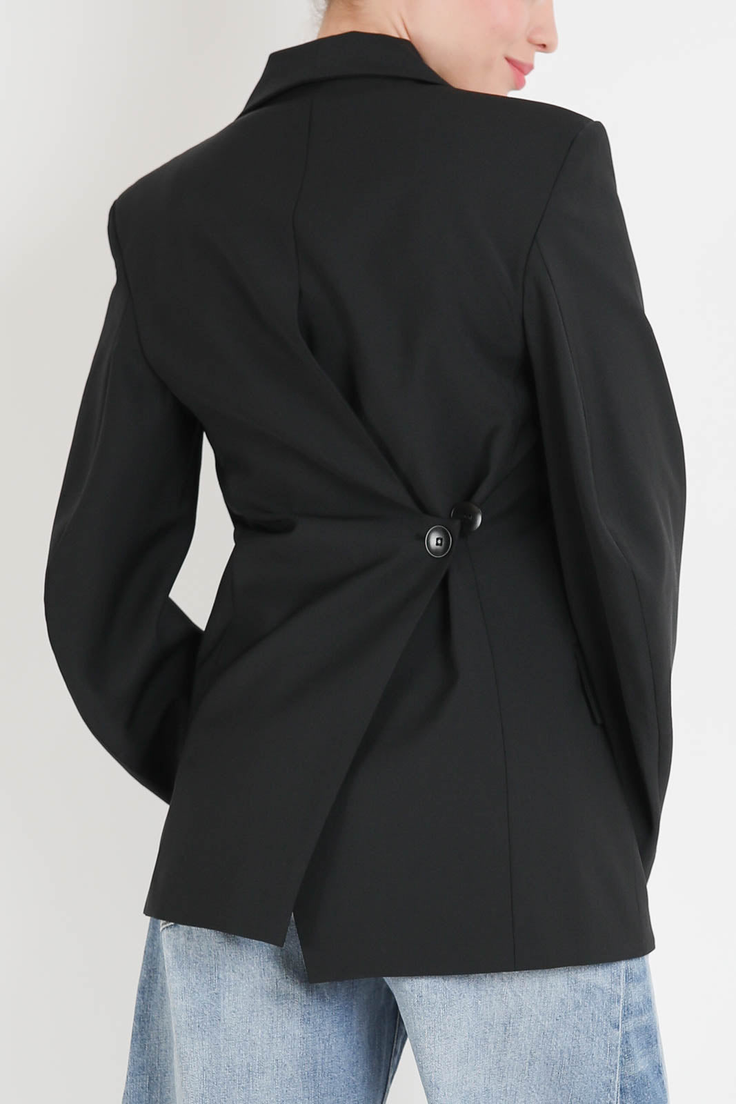 Tibi, Blazer Sculpted in Schwarz