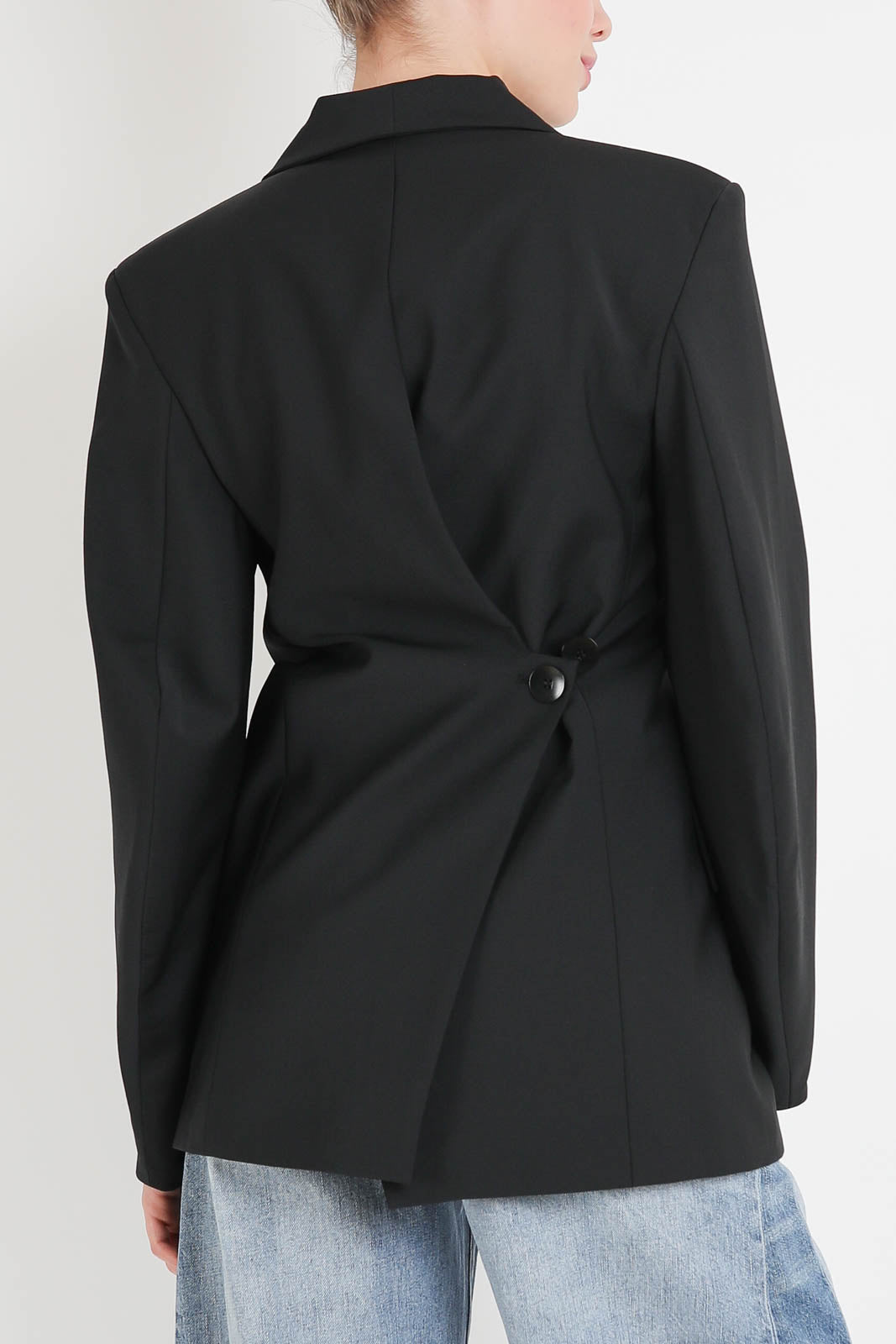 Tibi, Blazer Sculpted in Schwarz