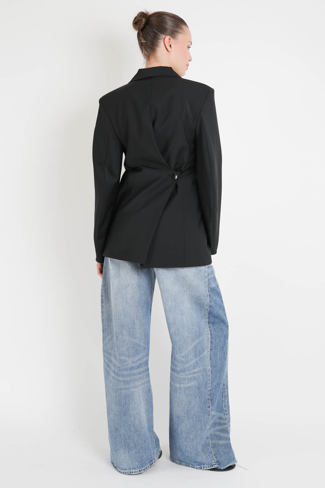 Tibi, Blazer Sculpted in Schwarz