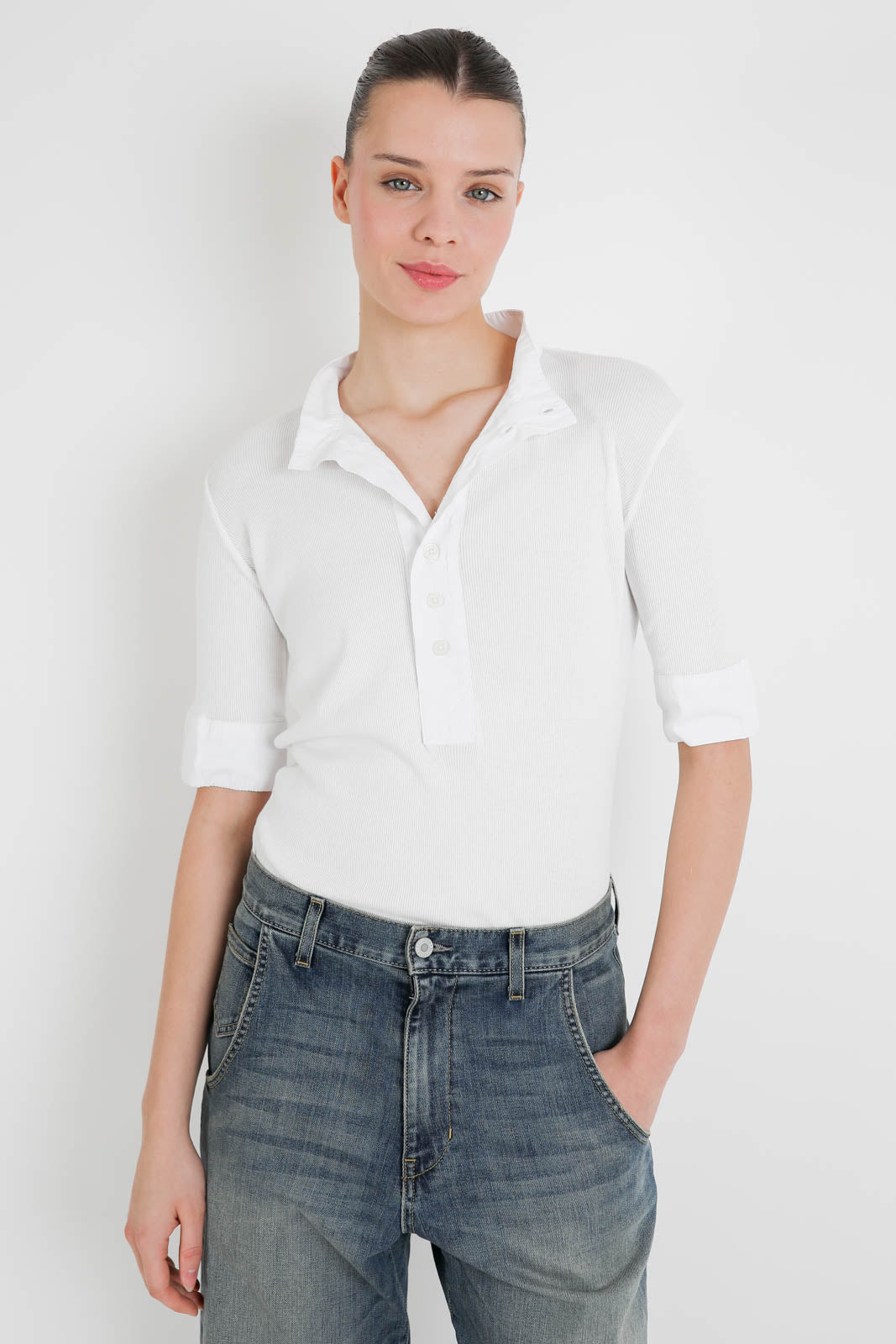 All3, T-Shirt Maria in Weiss