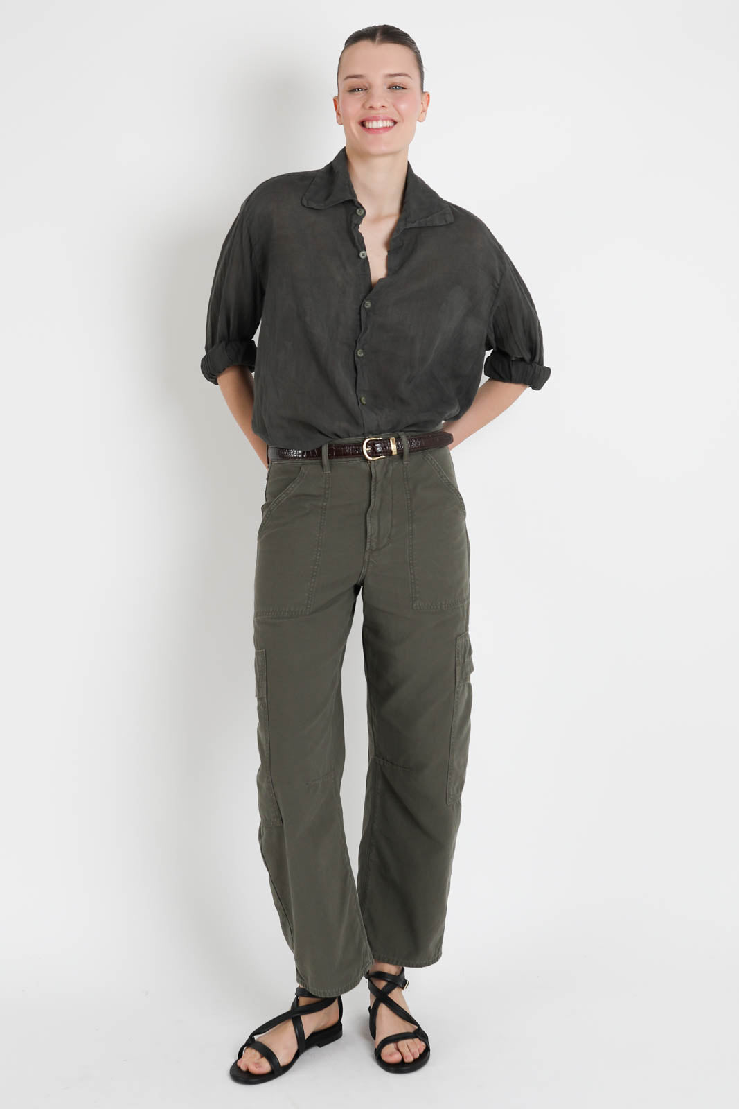 All3, Bluse Daniel in Army Green