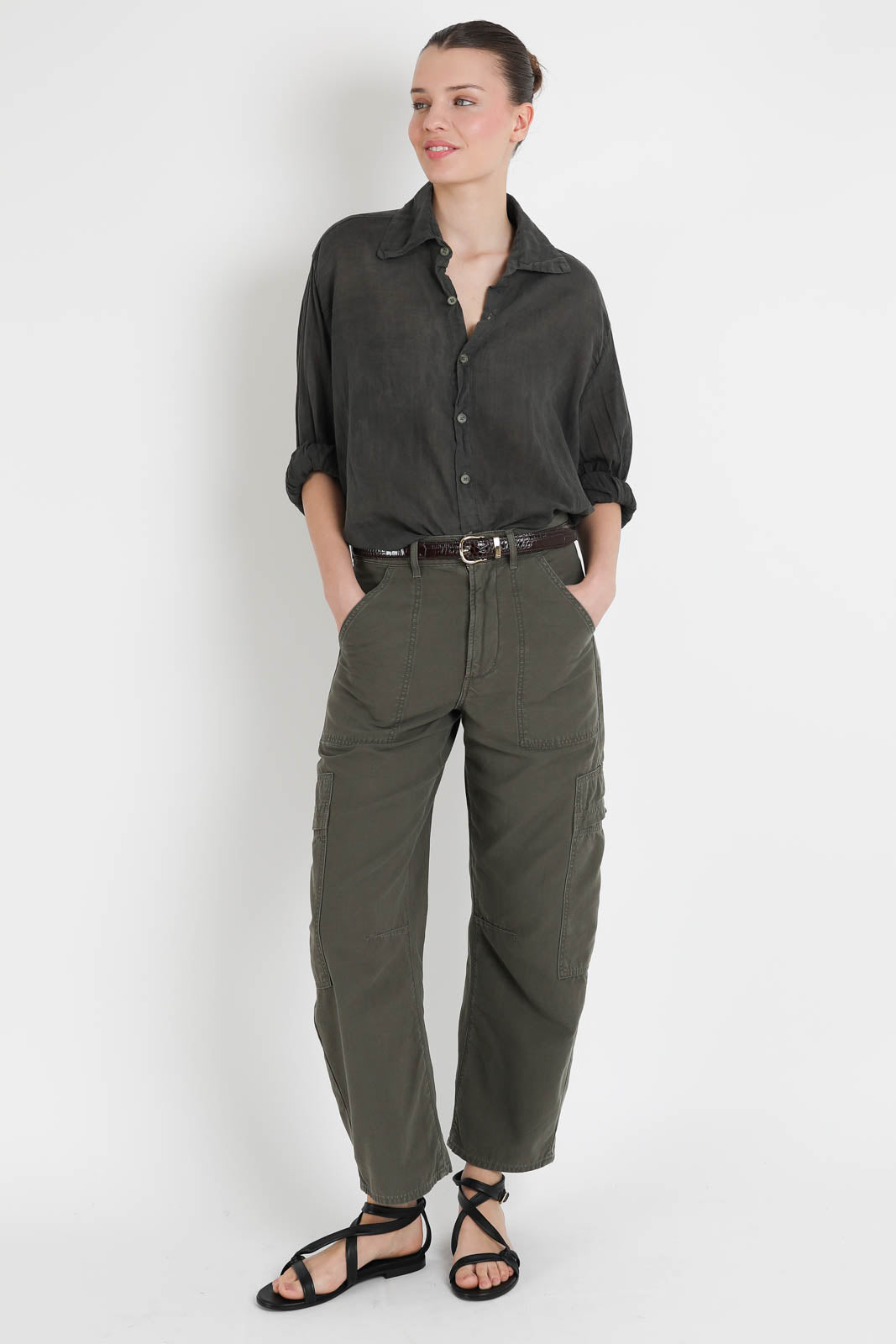 All3, Bluse Daniel in Army Green