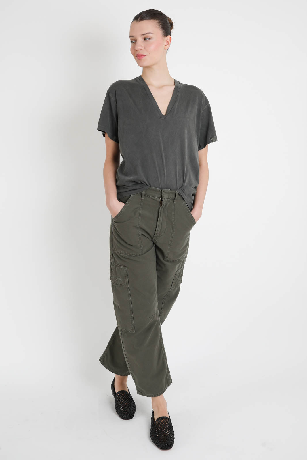 All3, T-Shirt Jessica in Army Green