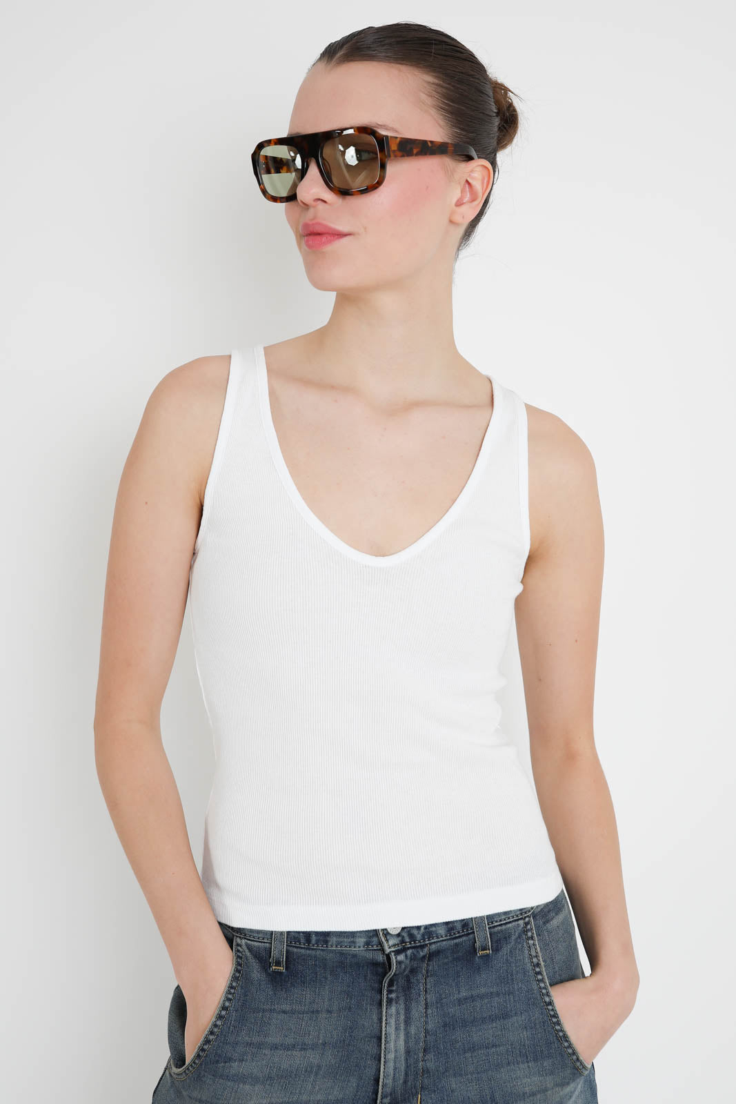 All3, débardeur Claire en blanc