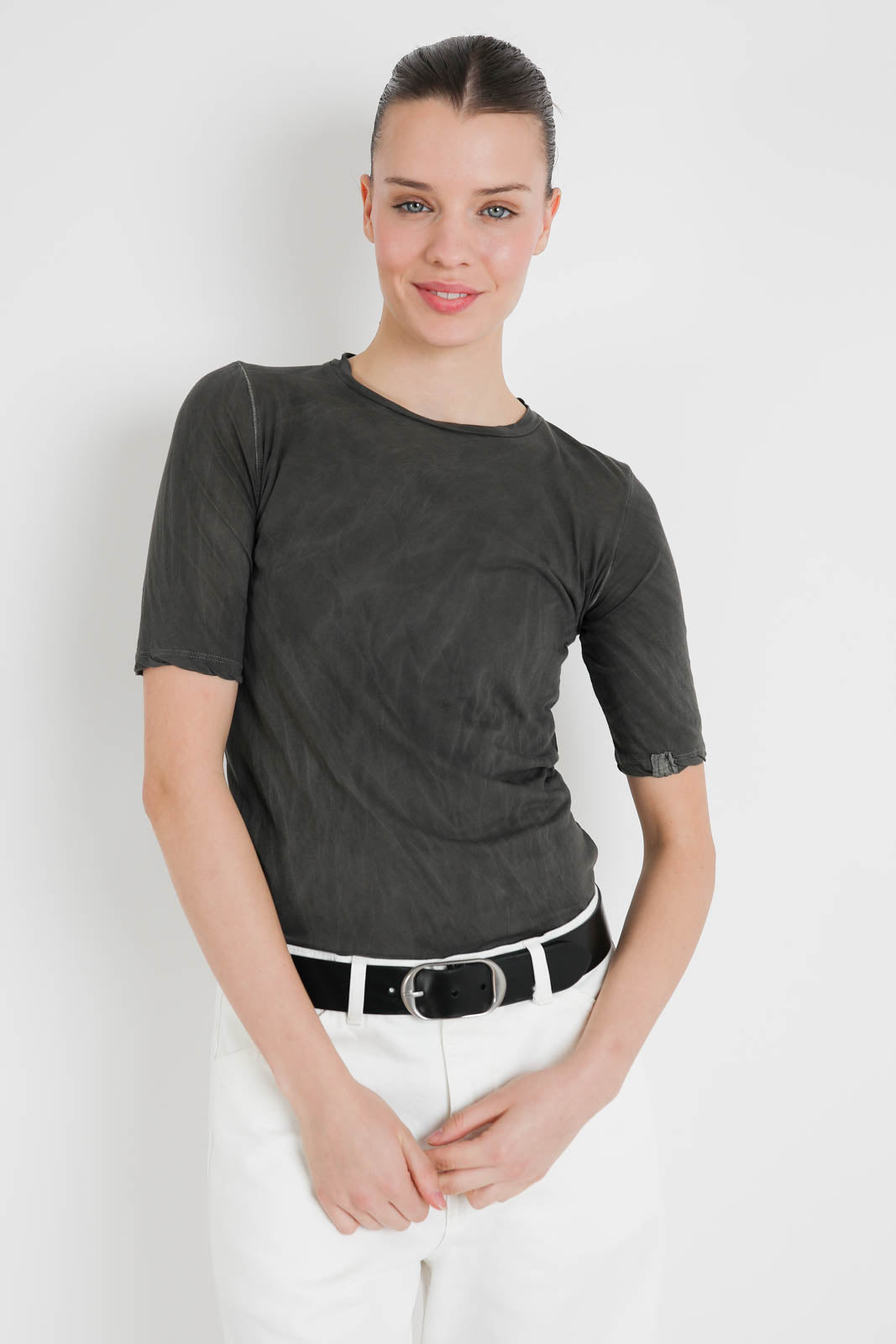 All3, T-Shirt Victoria in Army Green
