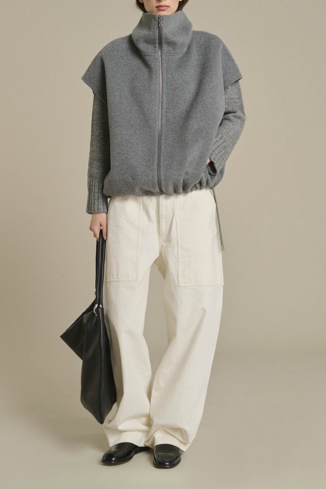 Soeur, Gilet Juno in Gris Clair