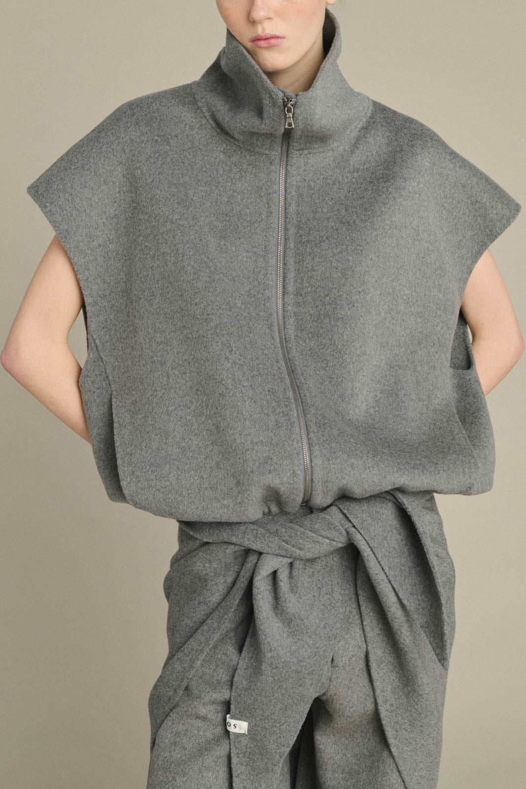 Soeur, Gilet Juno in Gris Clair