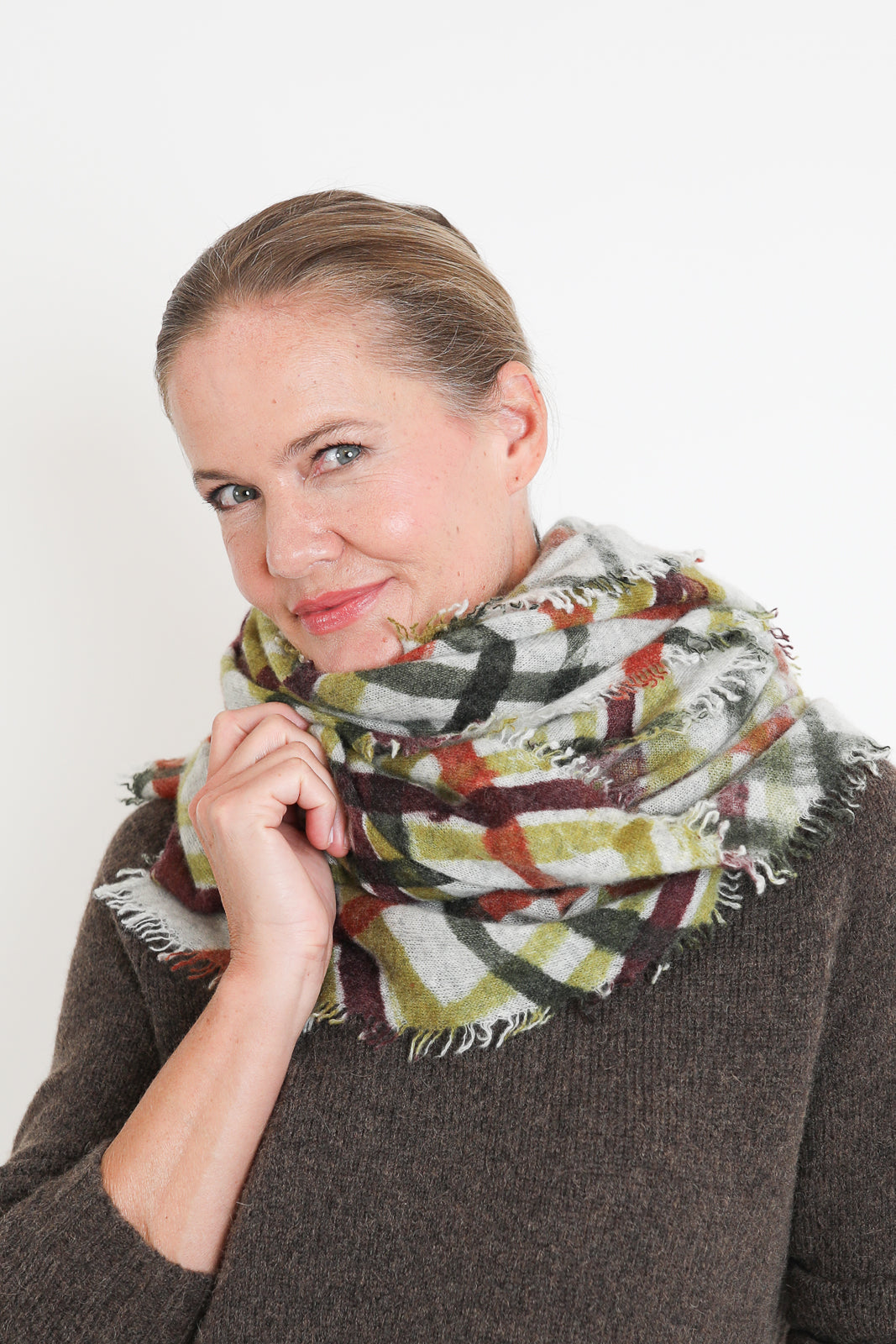 Faliero Sarti, Schal Melany in Beige Multi