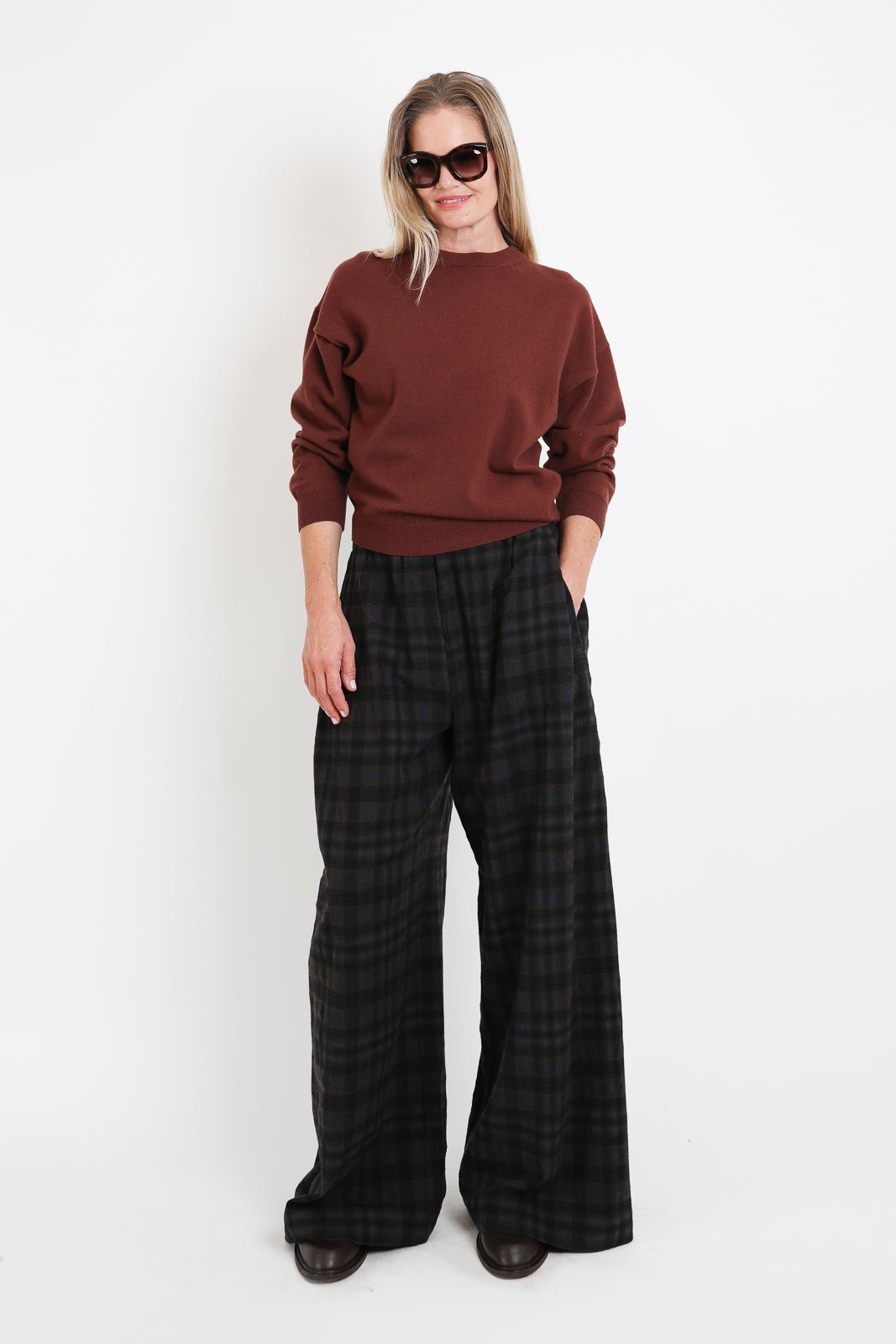 Phisique du Role, Pullover Round in Marrone Castagna