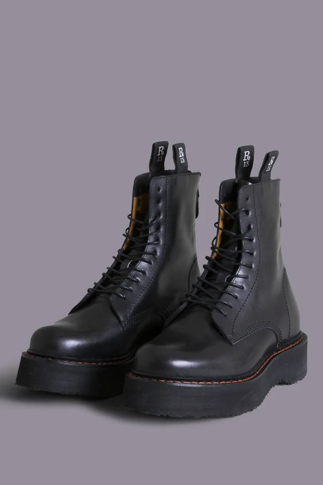 Stiefel Single Stack in Schwarz