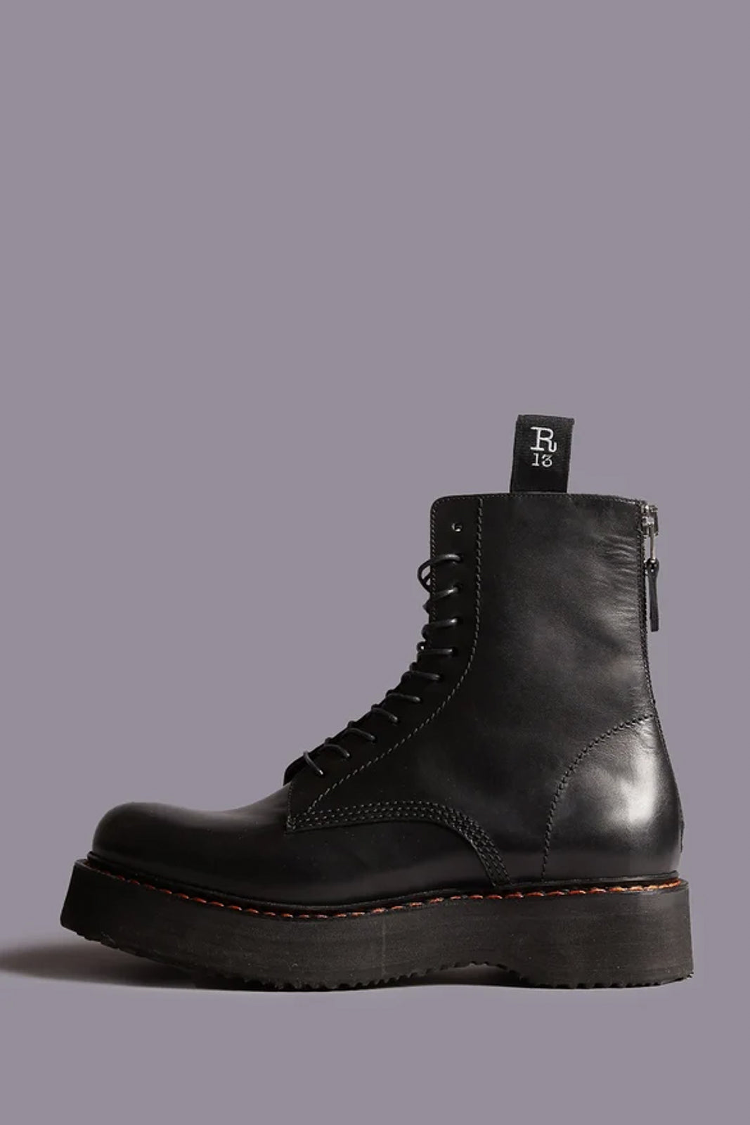 Stiefel Single Stack in Schwarz
