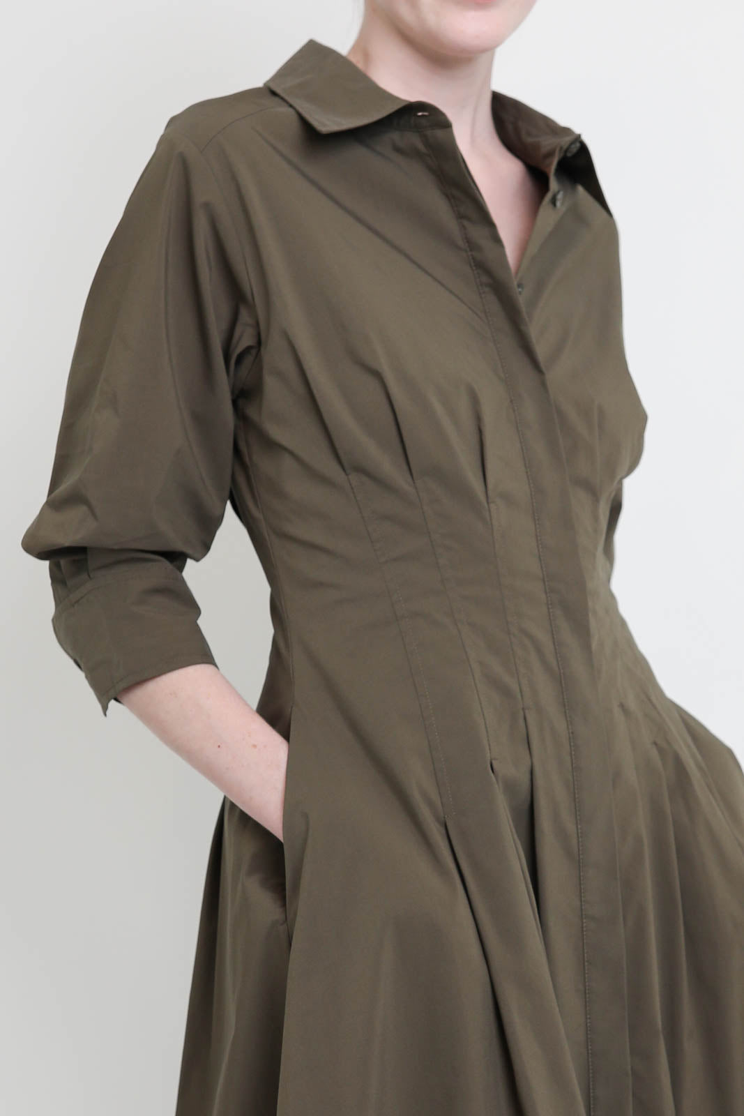 Simkhai Kleid Jazz in Faded Olive