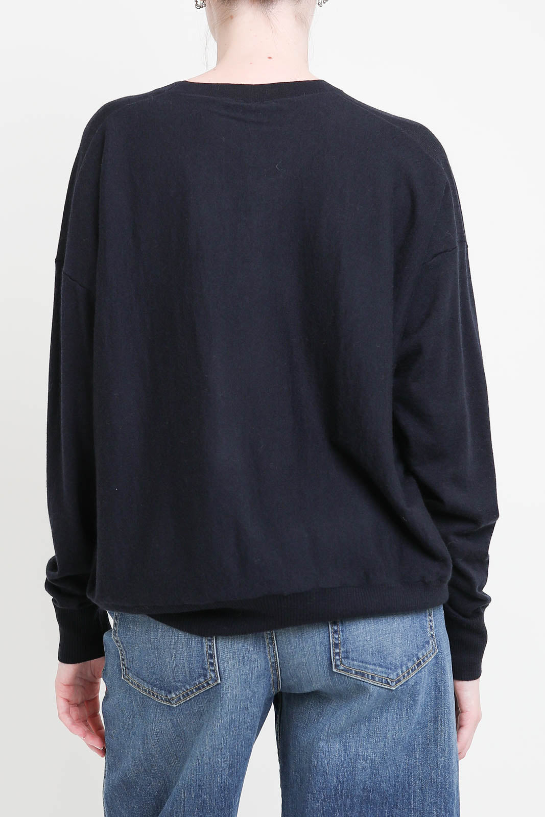 Pullover aus Wolle in Navy