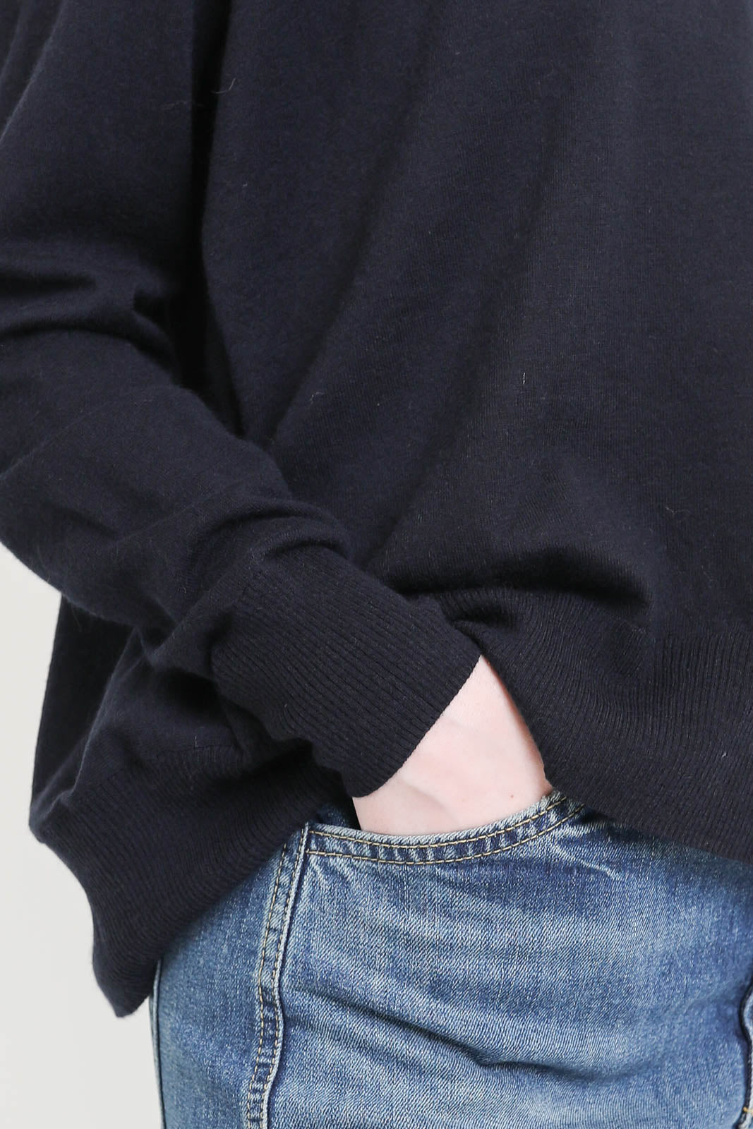 Pullover aus Wolle in Navy