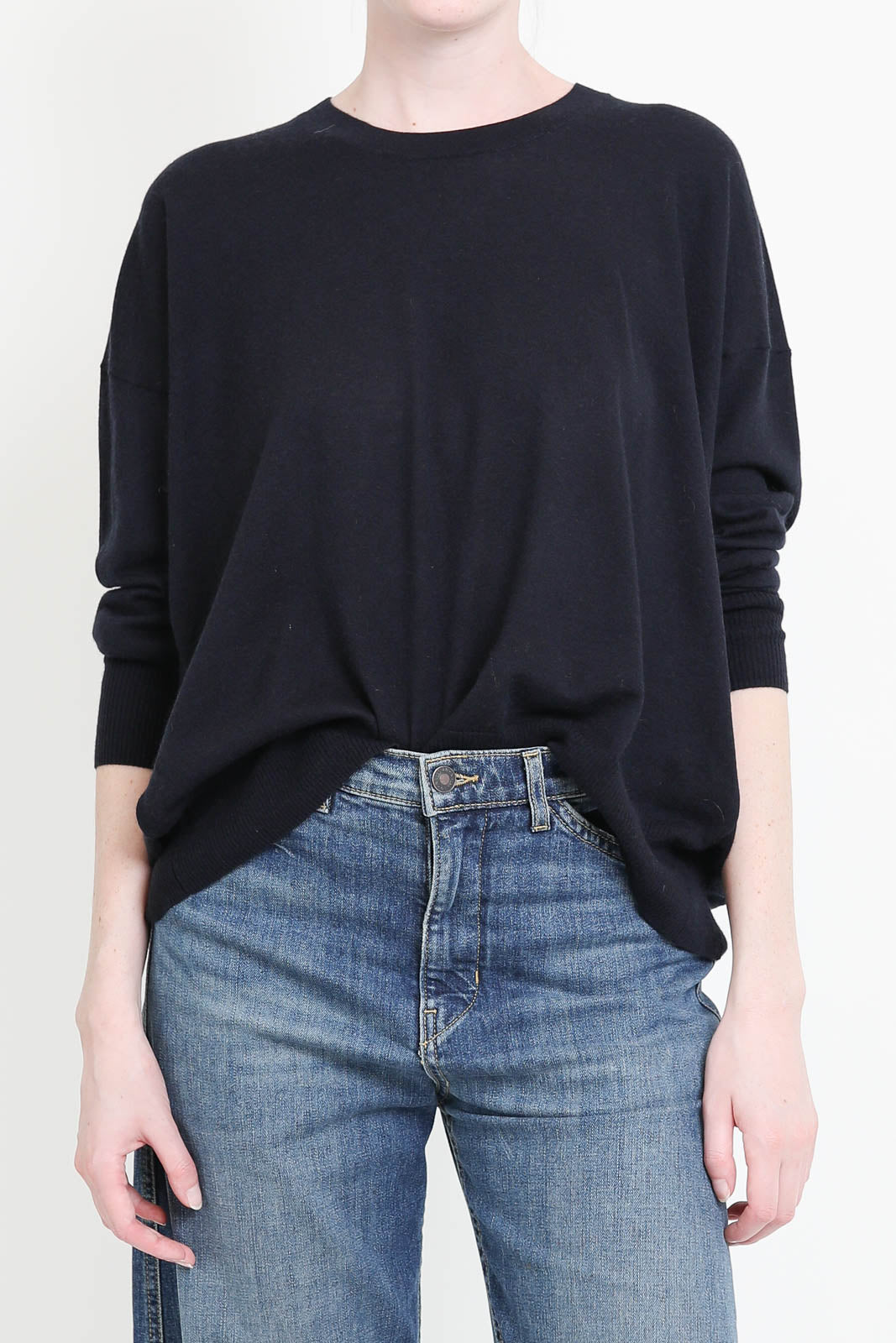 Pullover aus Wolle in Navy
