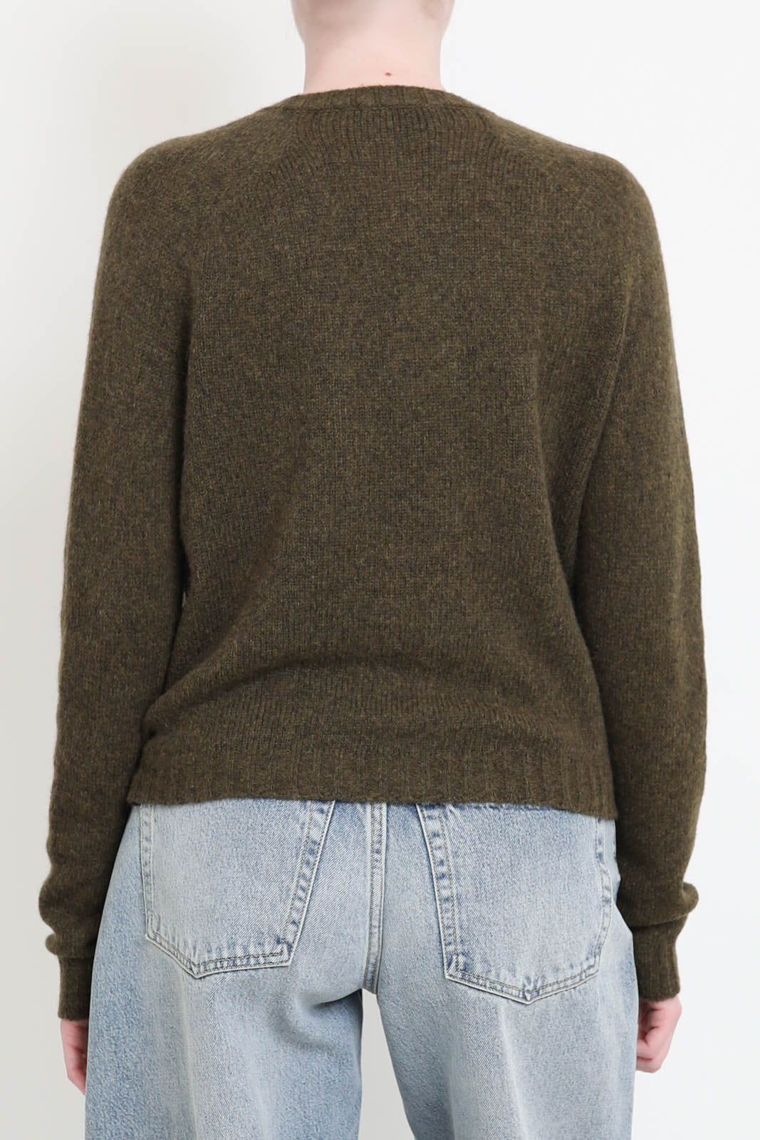 Pullover Scollo V in Militare