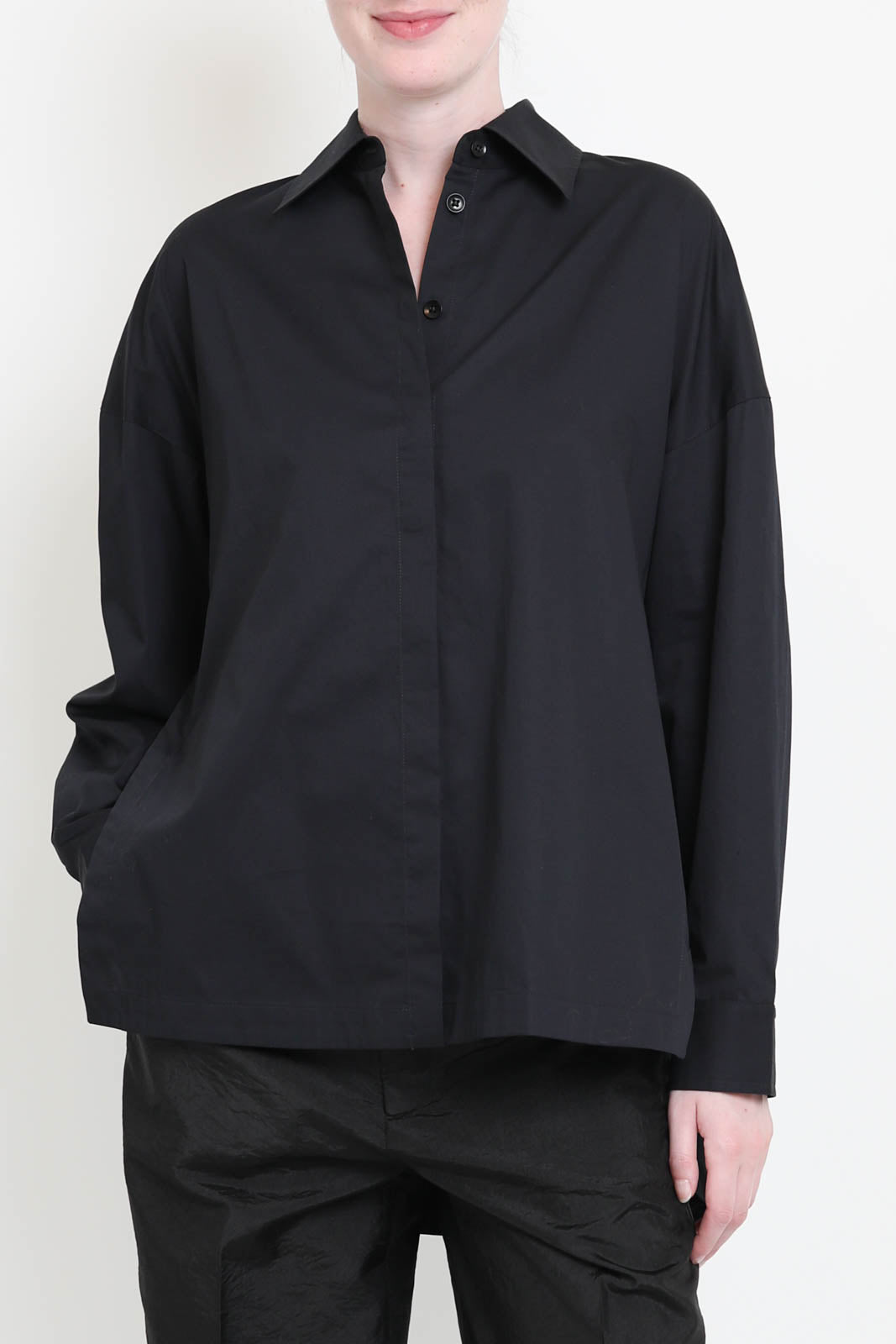 Tibi Bluse Gabe in Schwarz