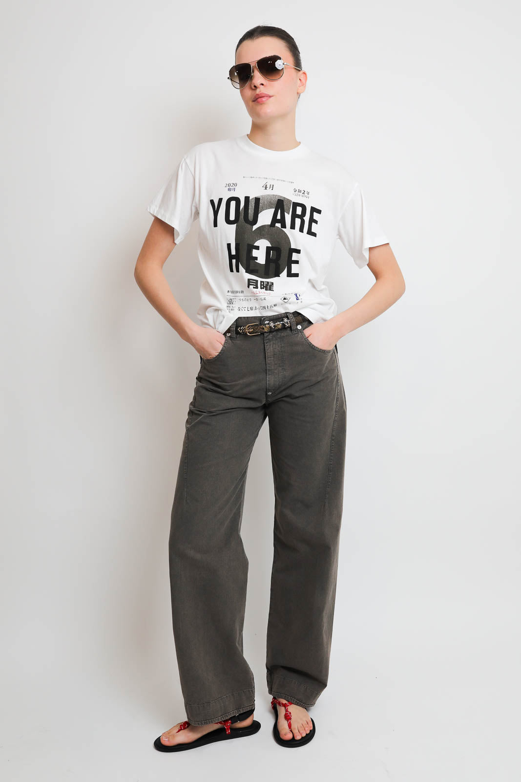 6397_Jeans Darted in Olive Drab