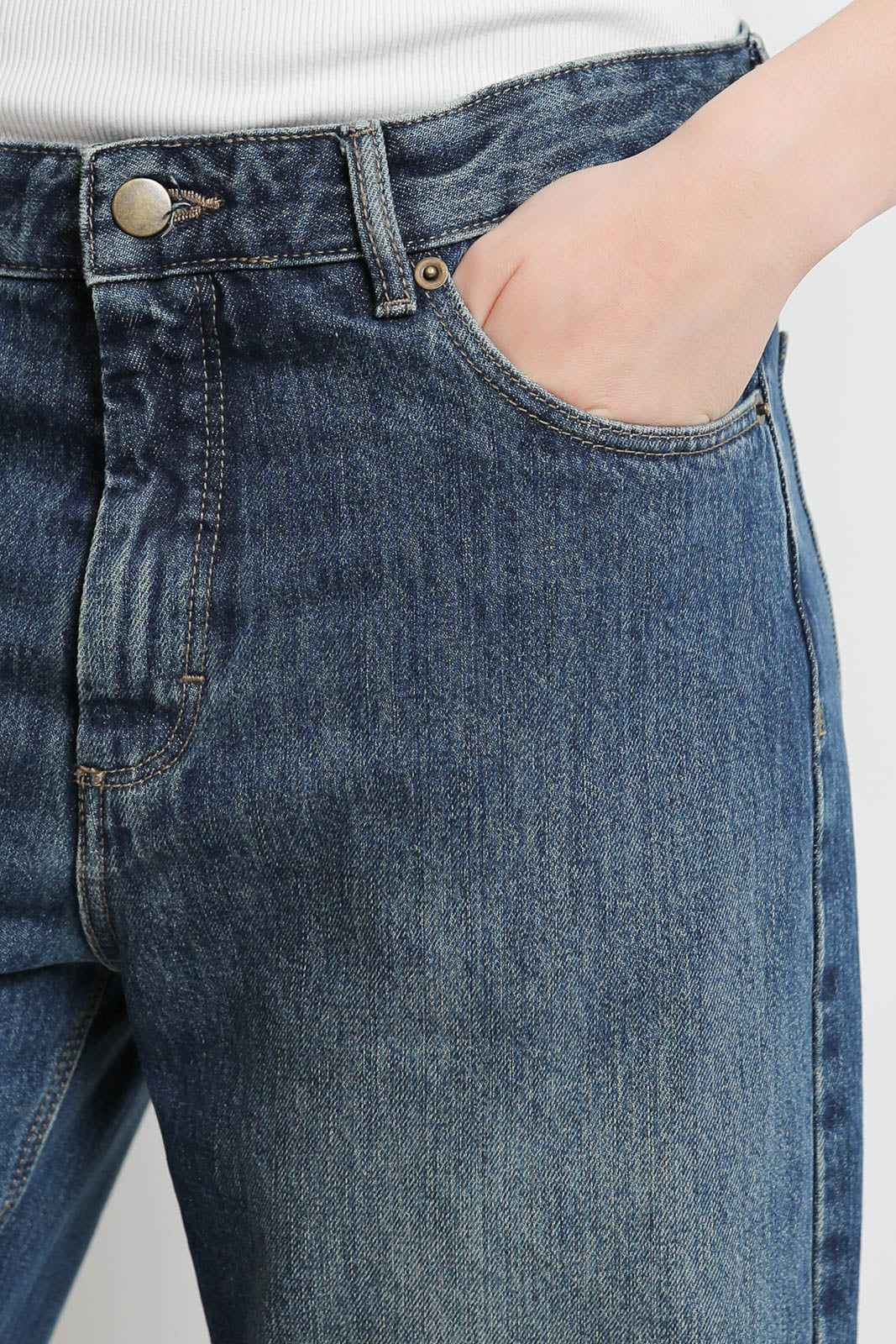 Jeans Harrison in Bleu/Vert