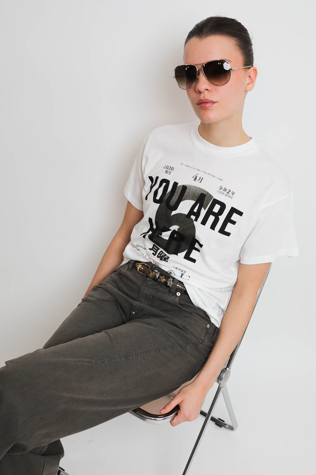 6397_T-Shirt Russell in Weiss