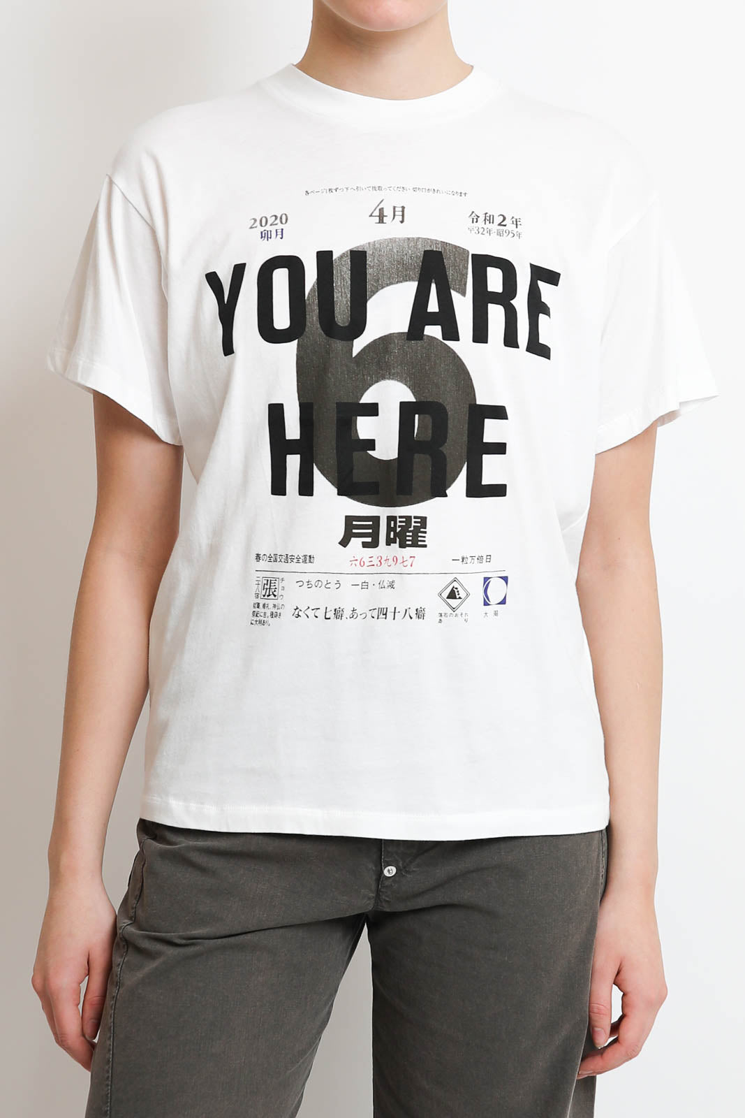 6397_T-Shirt Russell in Weiss