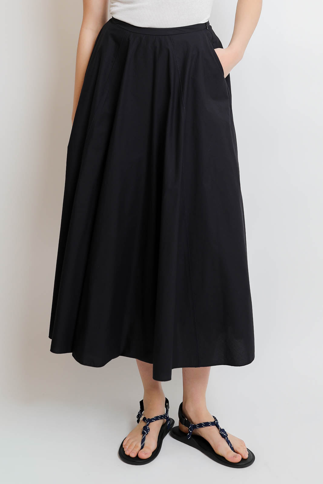 Forte-Forte, Jupe à empiècements en Notte