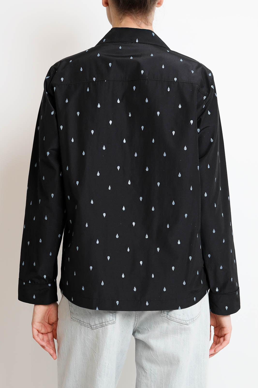 Forte-Forte_Bluse Glitter Taffetas in Schwarz