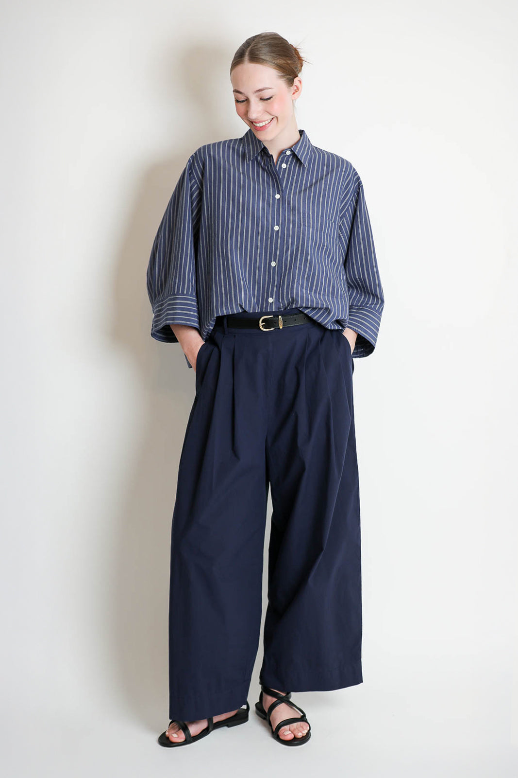 Zenggi, Hose Poplin Jody in Indigo