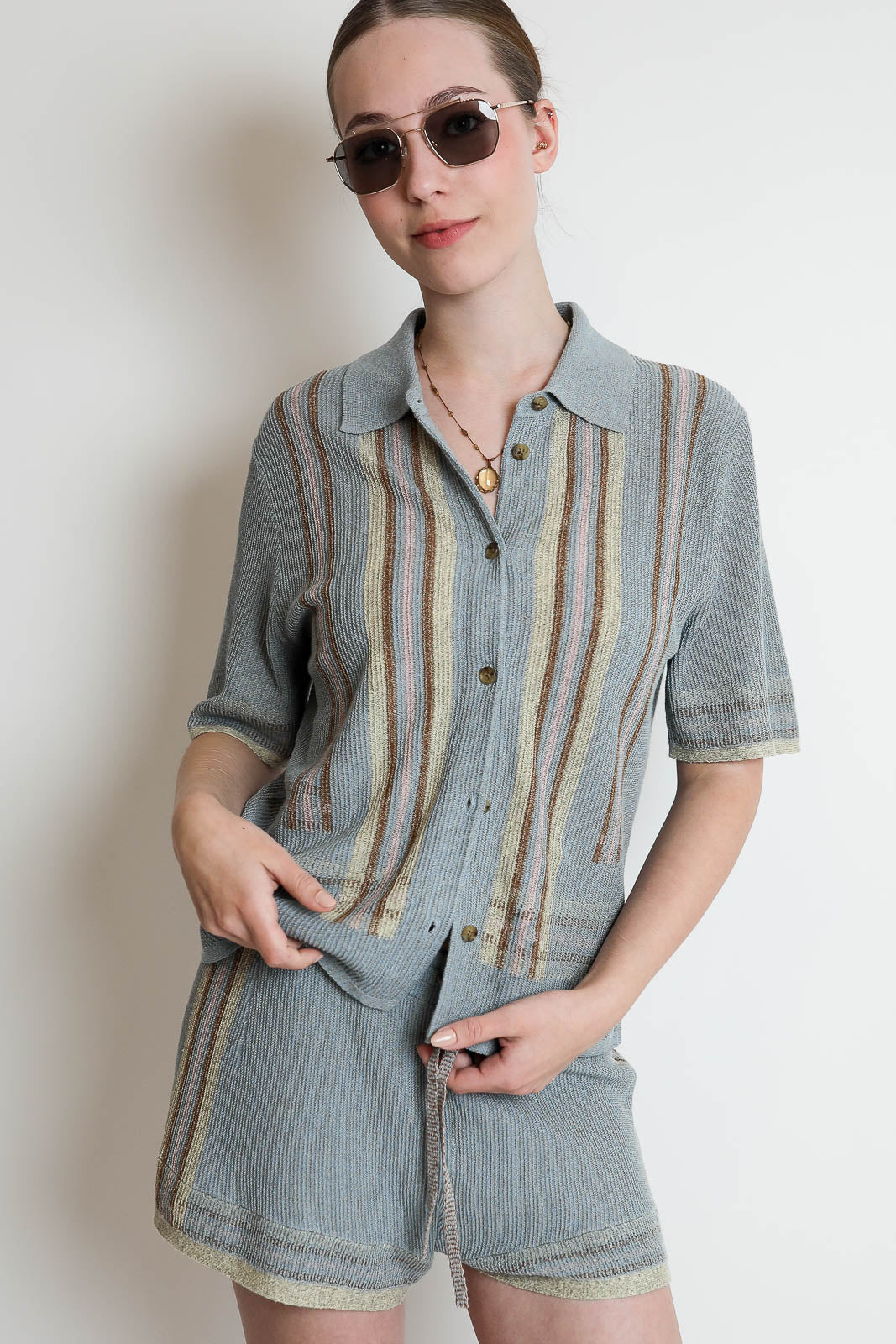 Guest in Residence, Cardigan Havana in Clear Sky