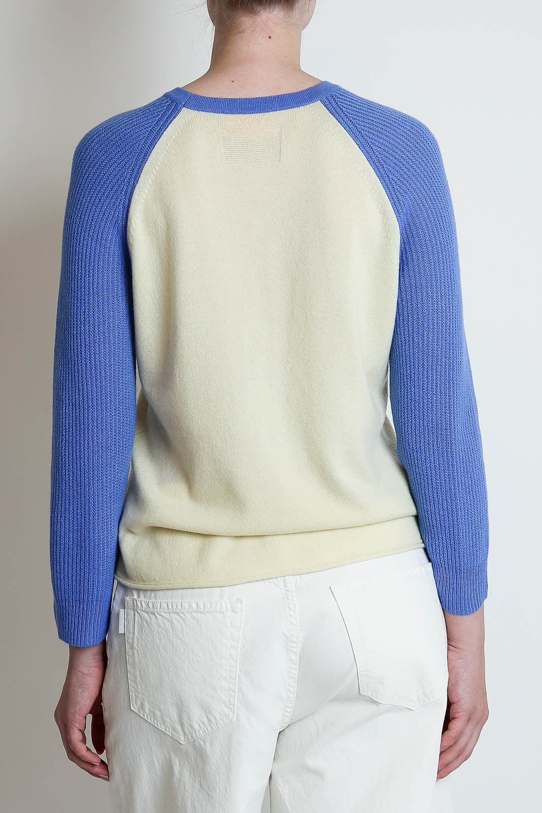 Guest in Residence, Pullover Baseball in Mist/Sail