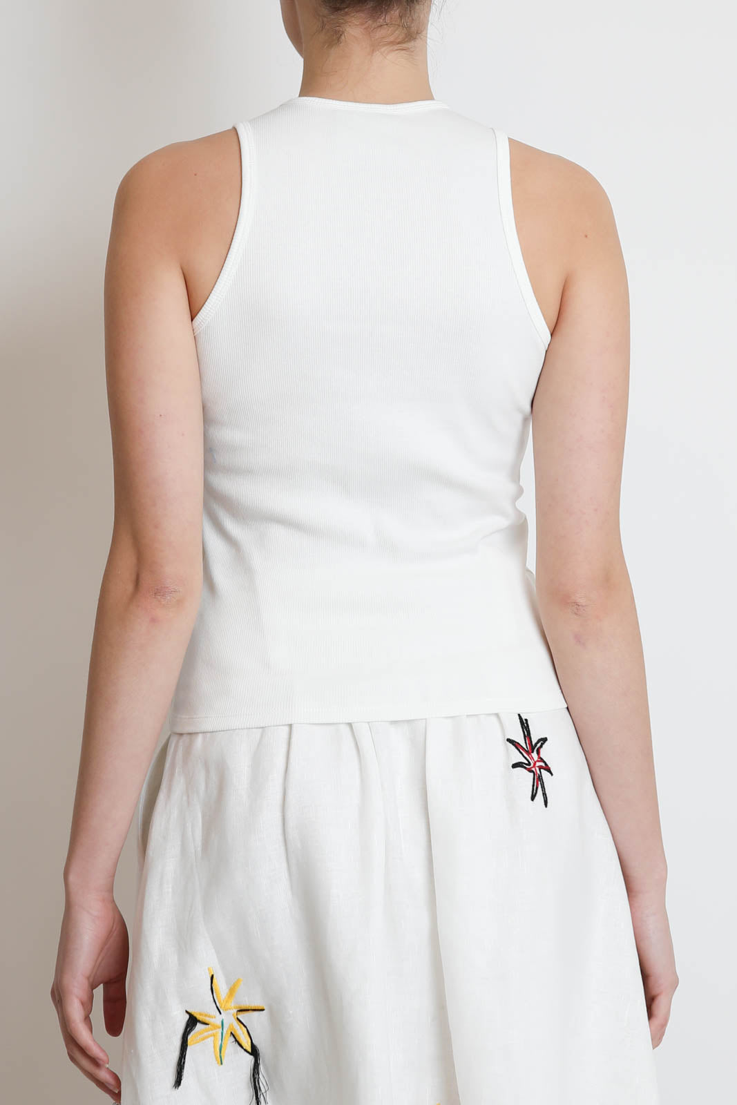 Farm Rio, Tank Top Tucanissimo in Off-White