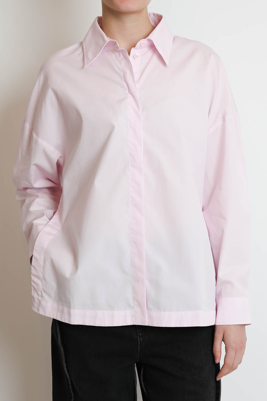 Tibi, Bluse Gabe Oversized in Pink