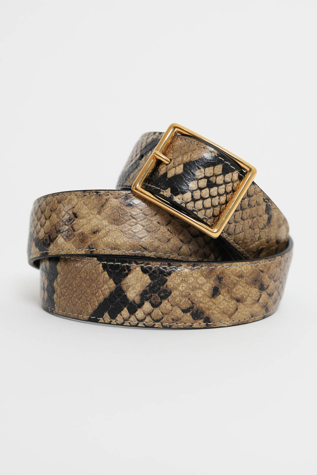 Nili Lotan, Gürtel Gabriele in Taupe Snakeskin