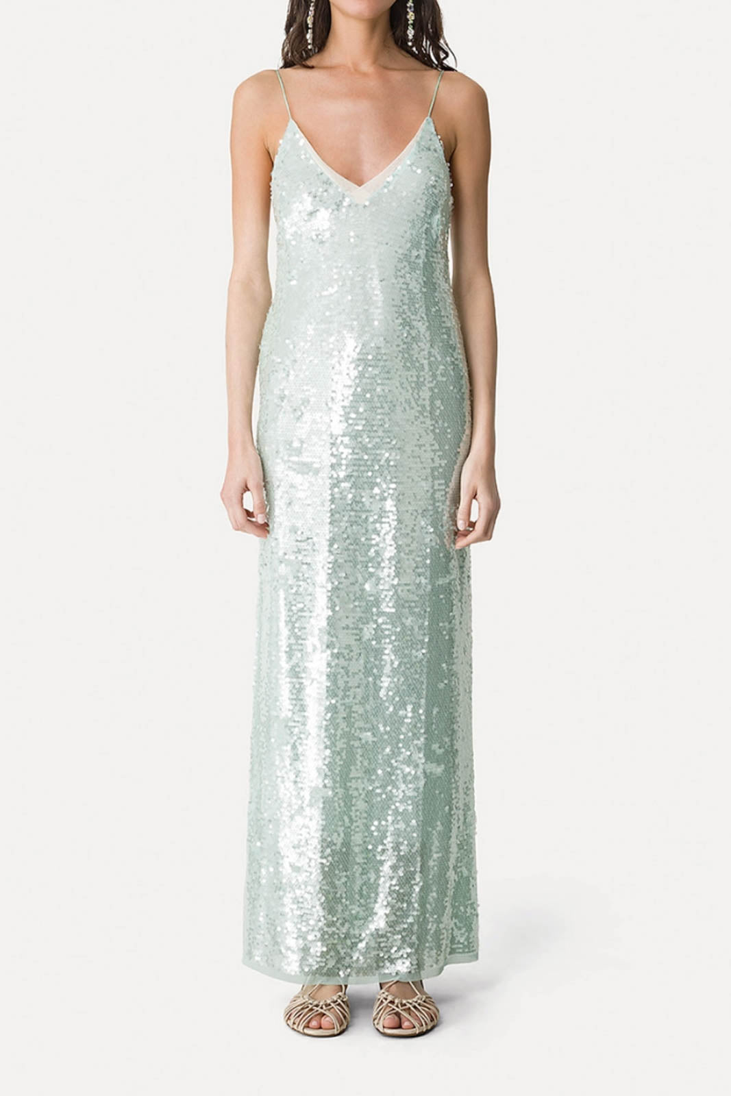 Forte-Forte, Kleid Liquid Sequins in Breeze