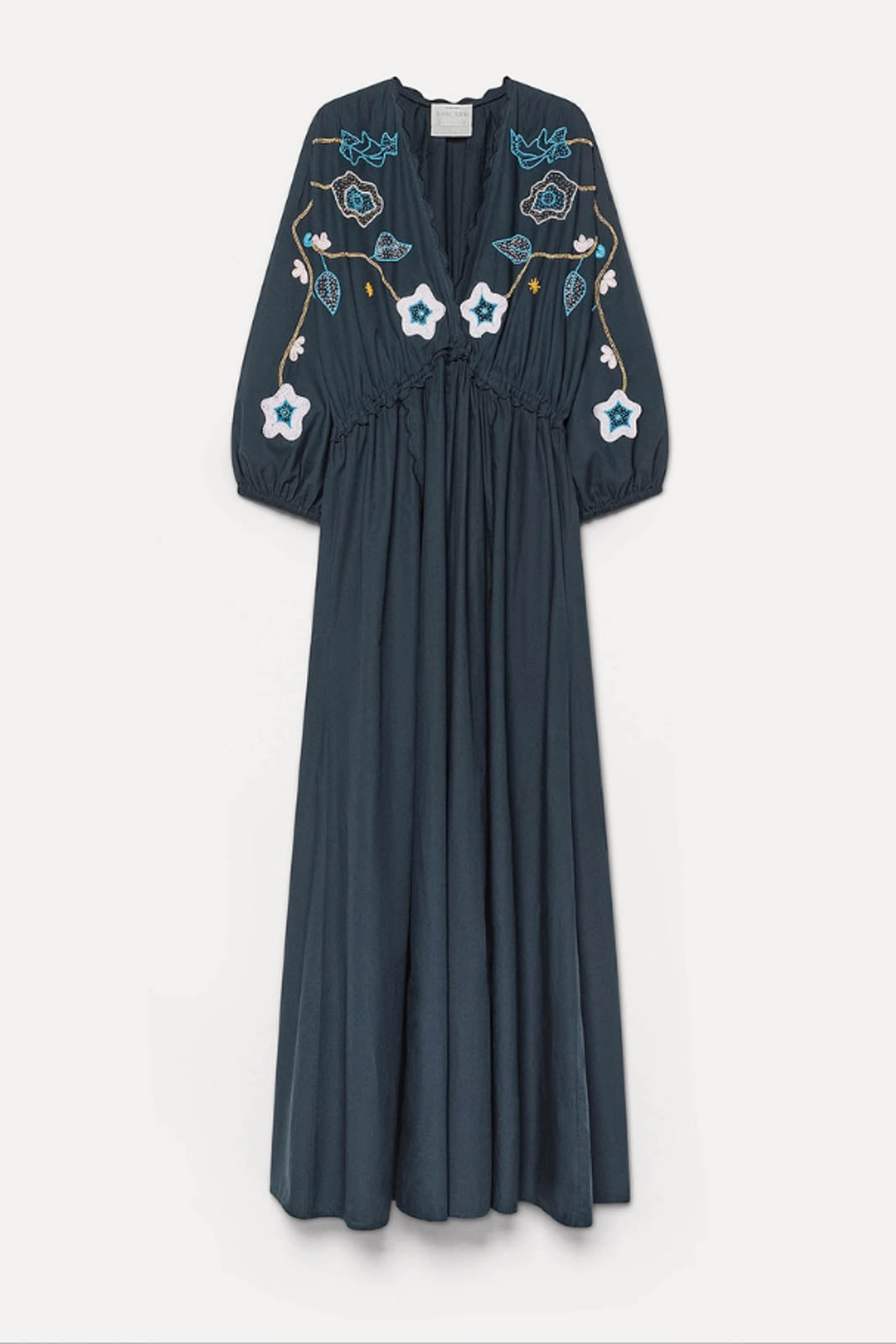 Forte-Forte, Kleid Broderie En Reve in Midnight