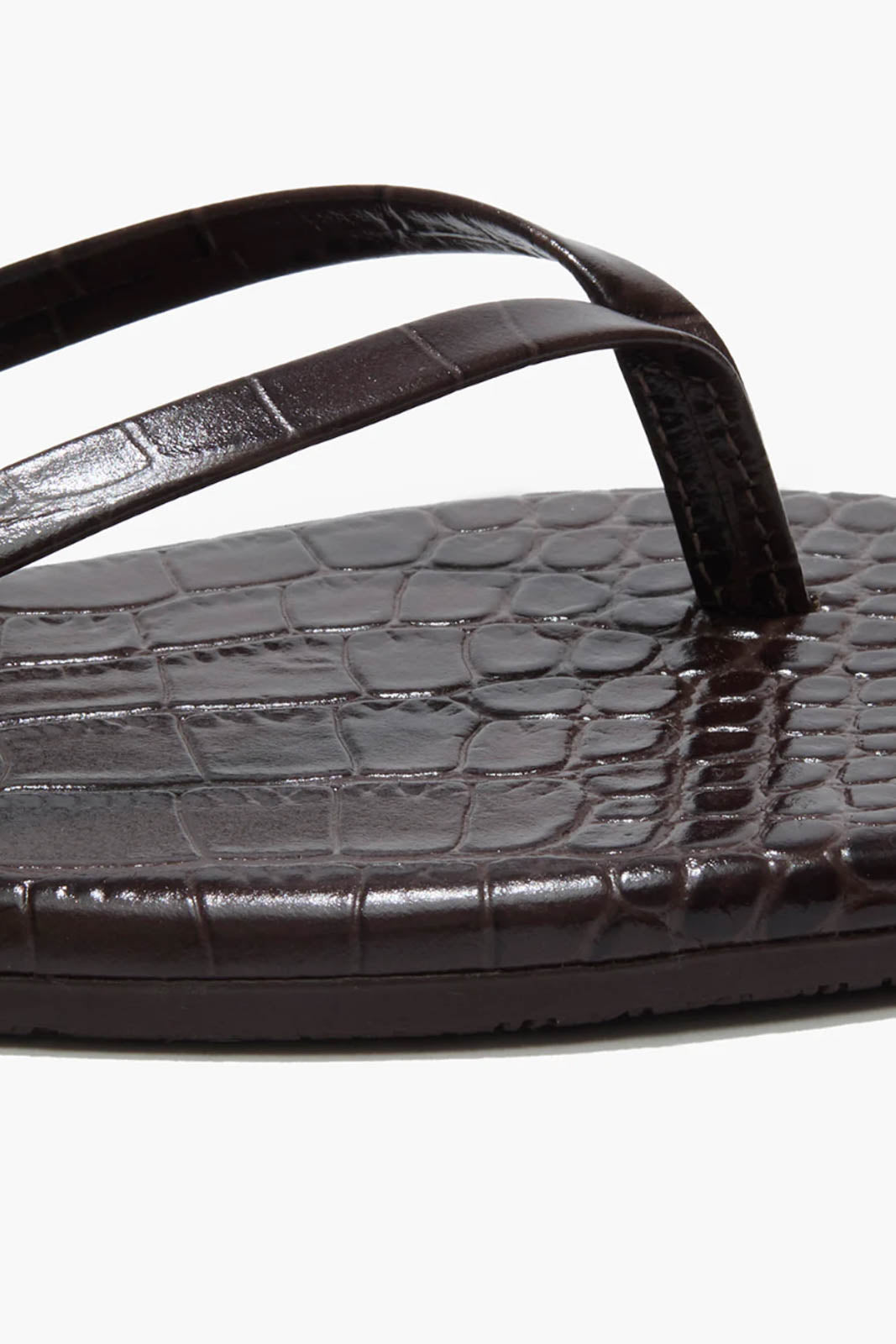 TKEES, sandales Square Toe Lily en Carob Croc
