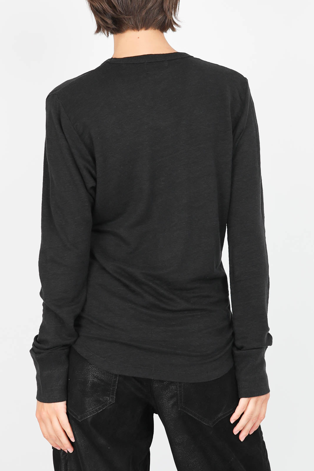 Langarm-Shirt Zeline in Schwarz
