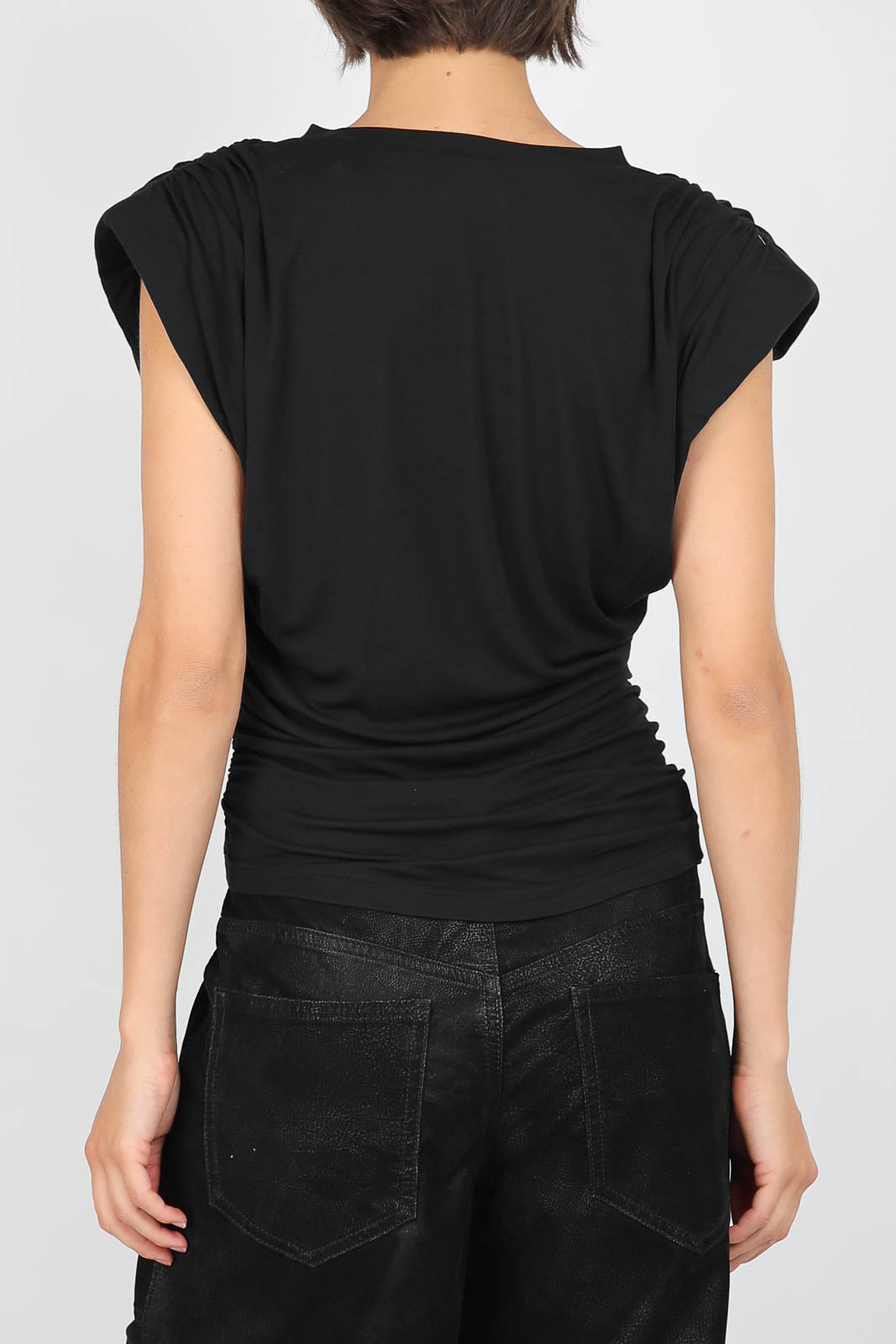 T-Shirt Devani in Schwarz