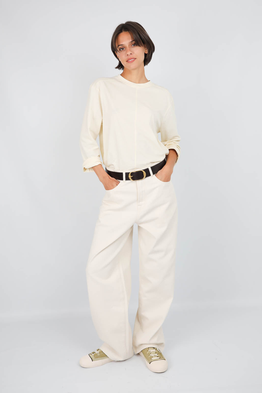 Langarm-Shirt Adelie in Ecru