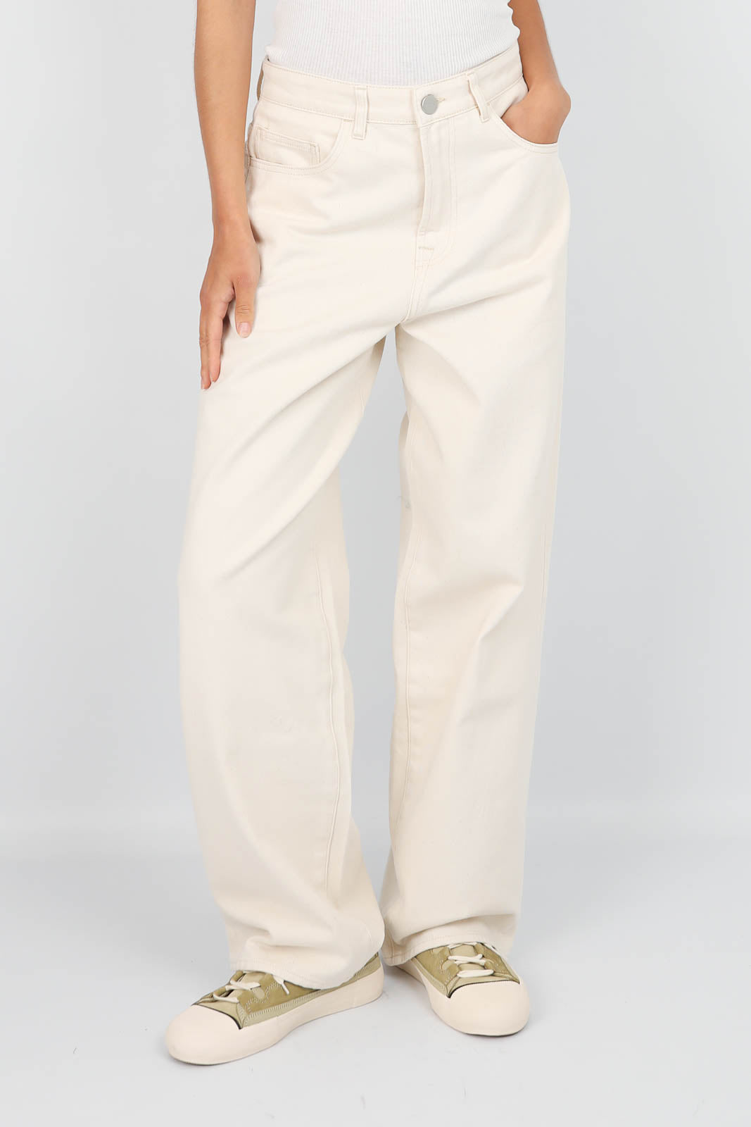 Jeans Baggy Fit in Ecru